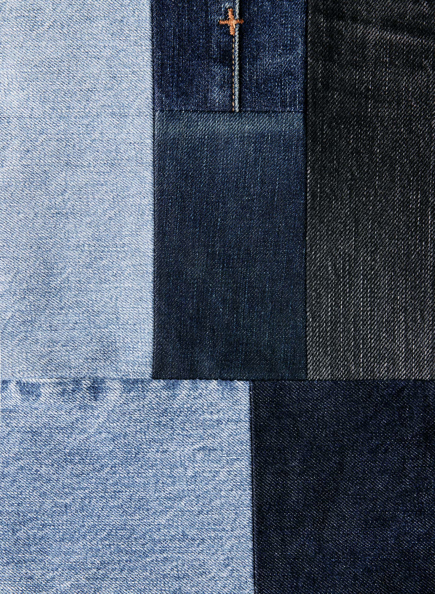 love fades recycled denim tote - Image 5