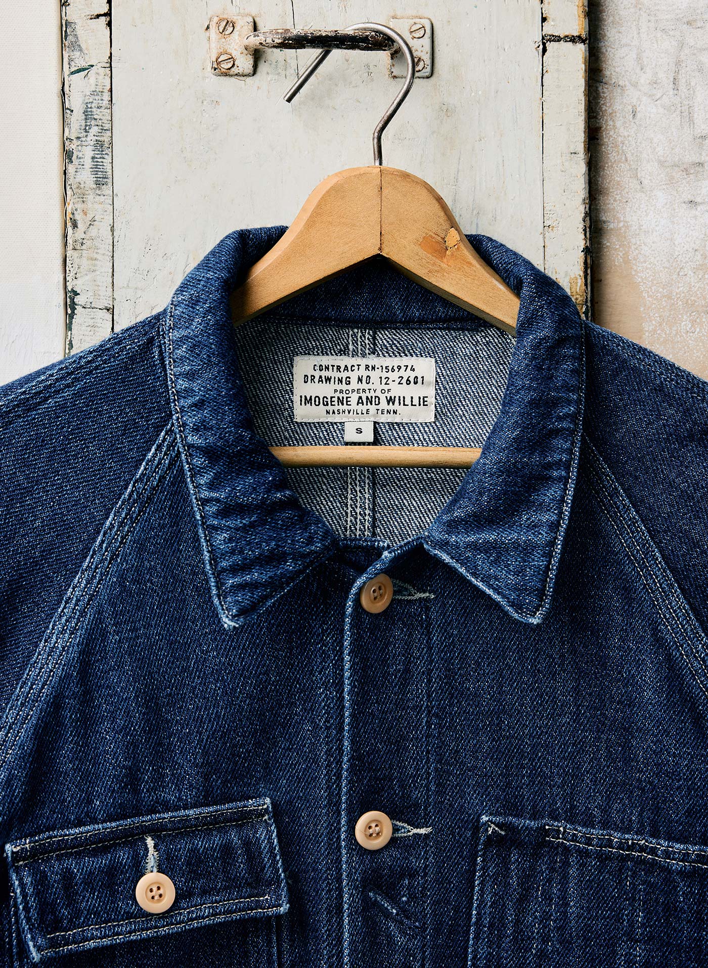 mill valley raglan jacket in indigo - Image 3