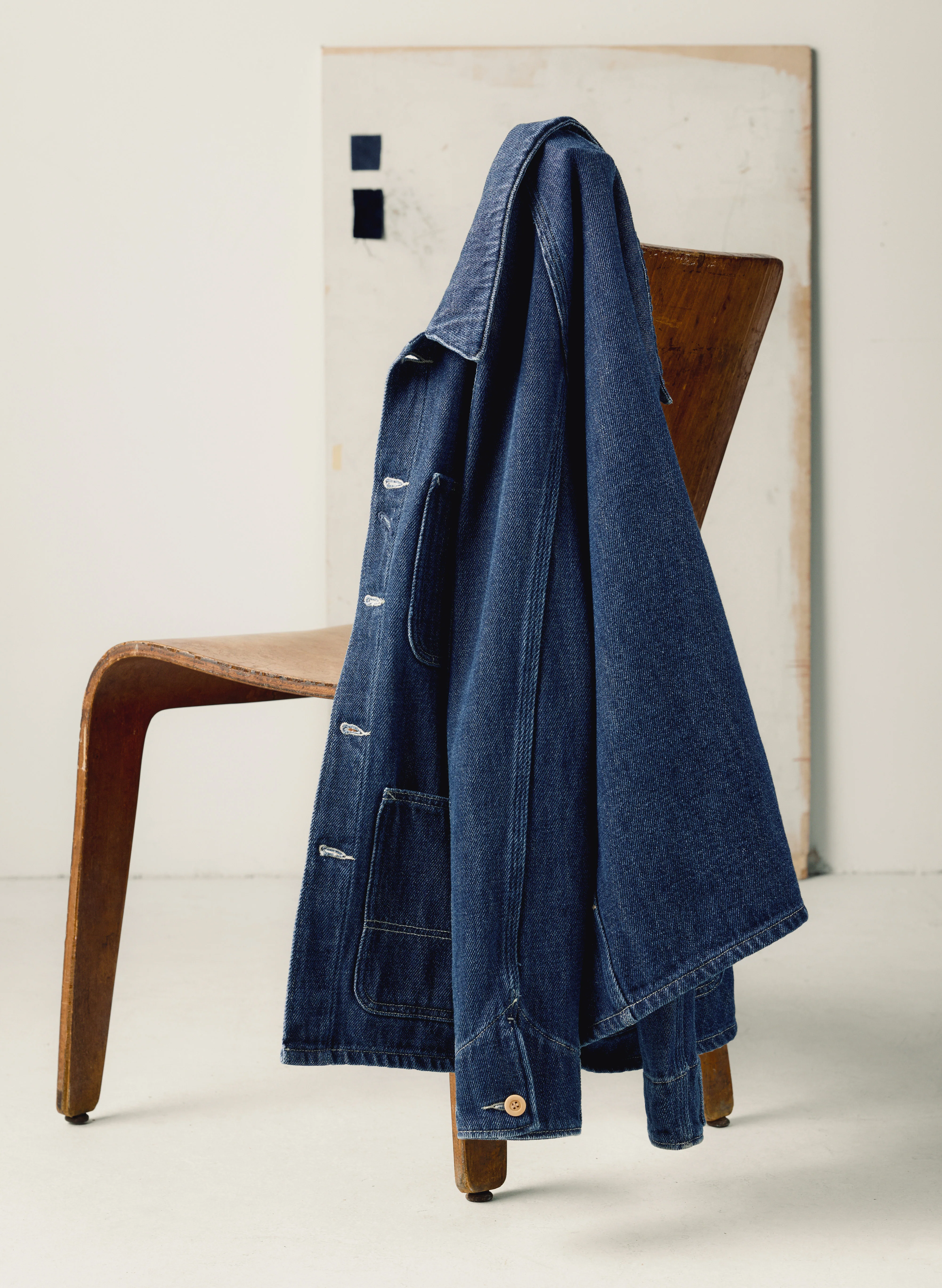 mill valley raglan jacket in indigo - Image 5