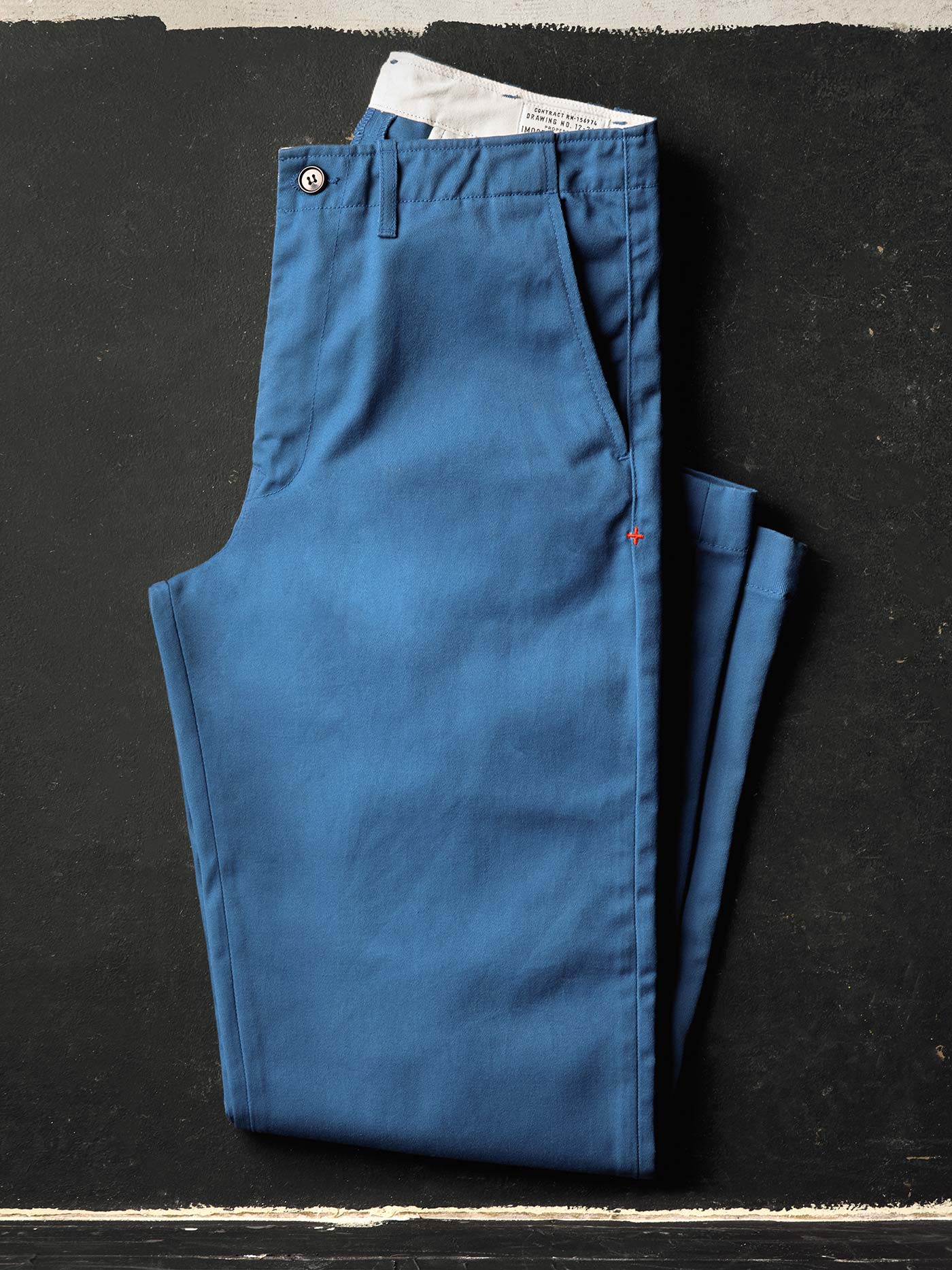 oceanside relaxed pant in postman blue - Image 9