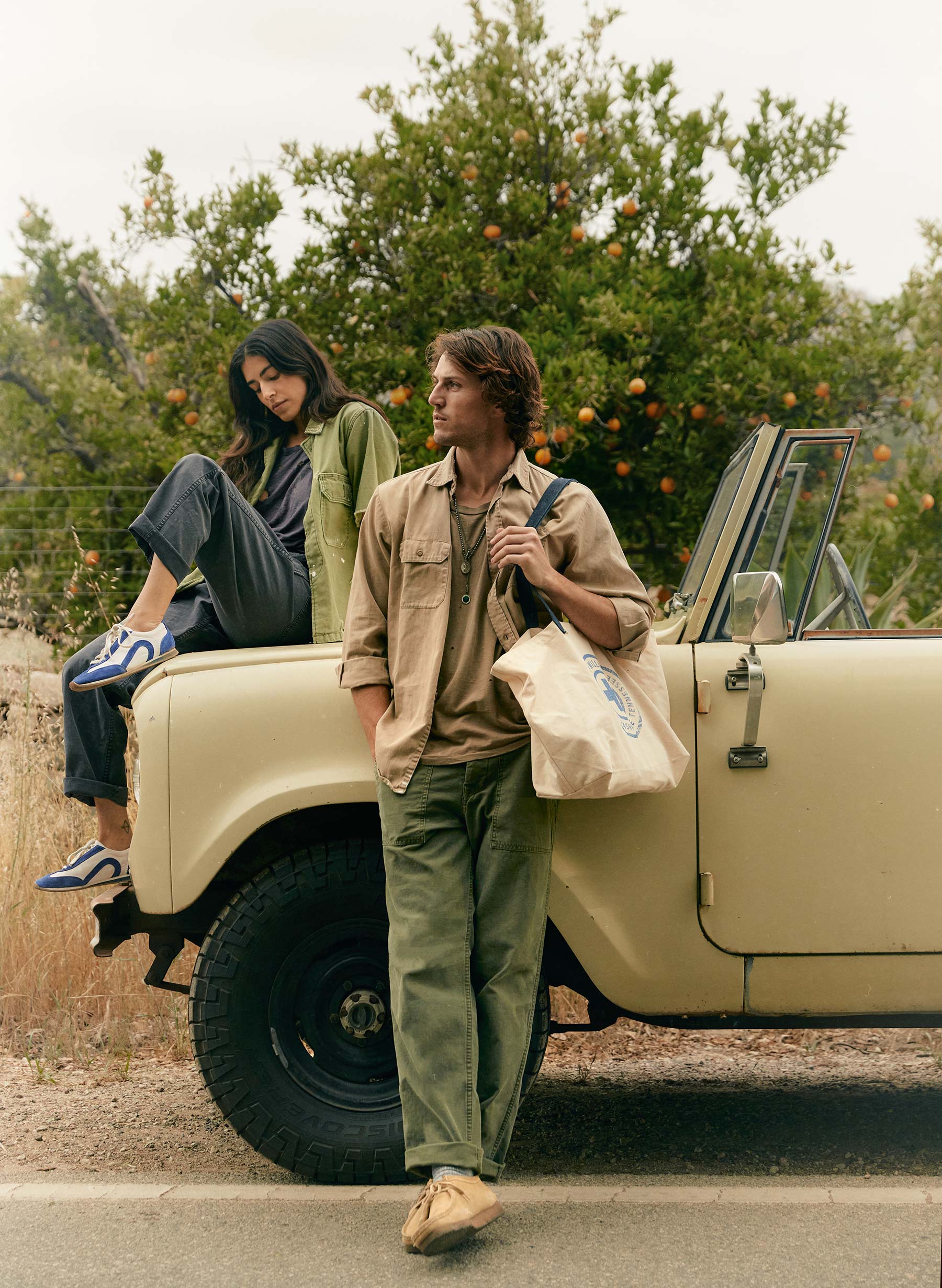 oliver military trouser in olive - Image 6