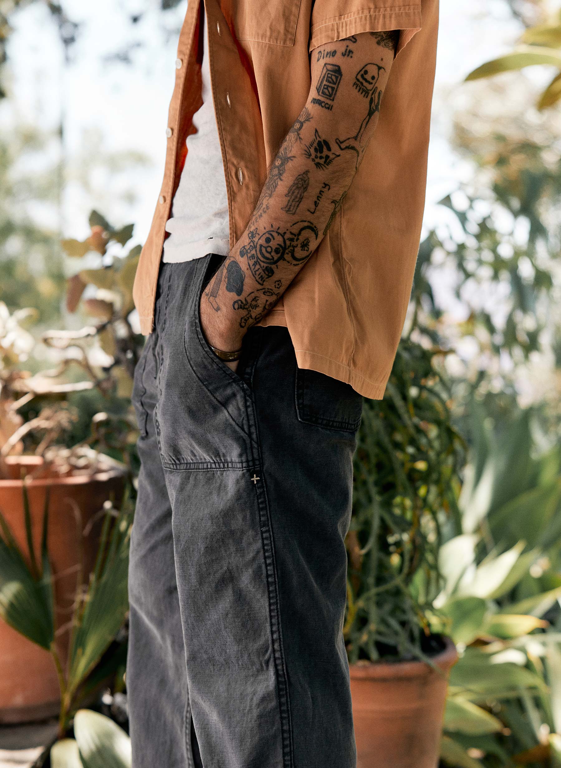 oliver military trouser in black - Image 6