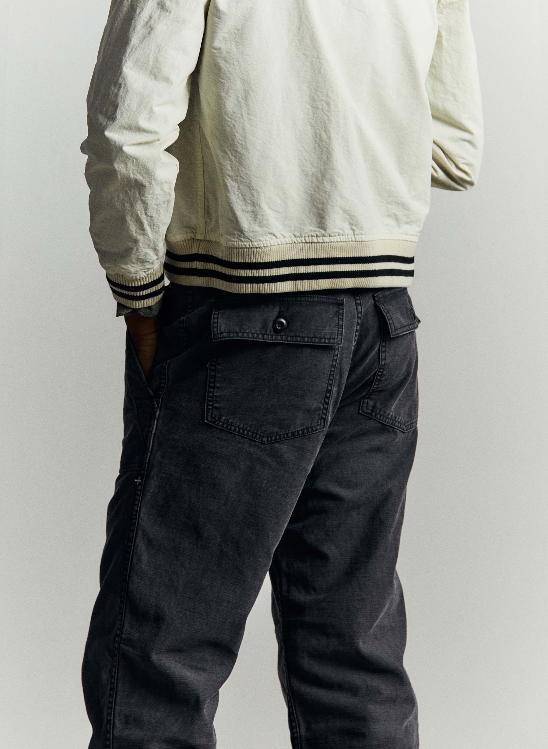 oliver military trouser in black - Image 8