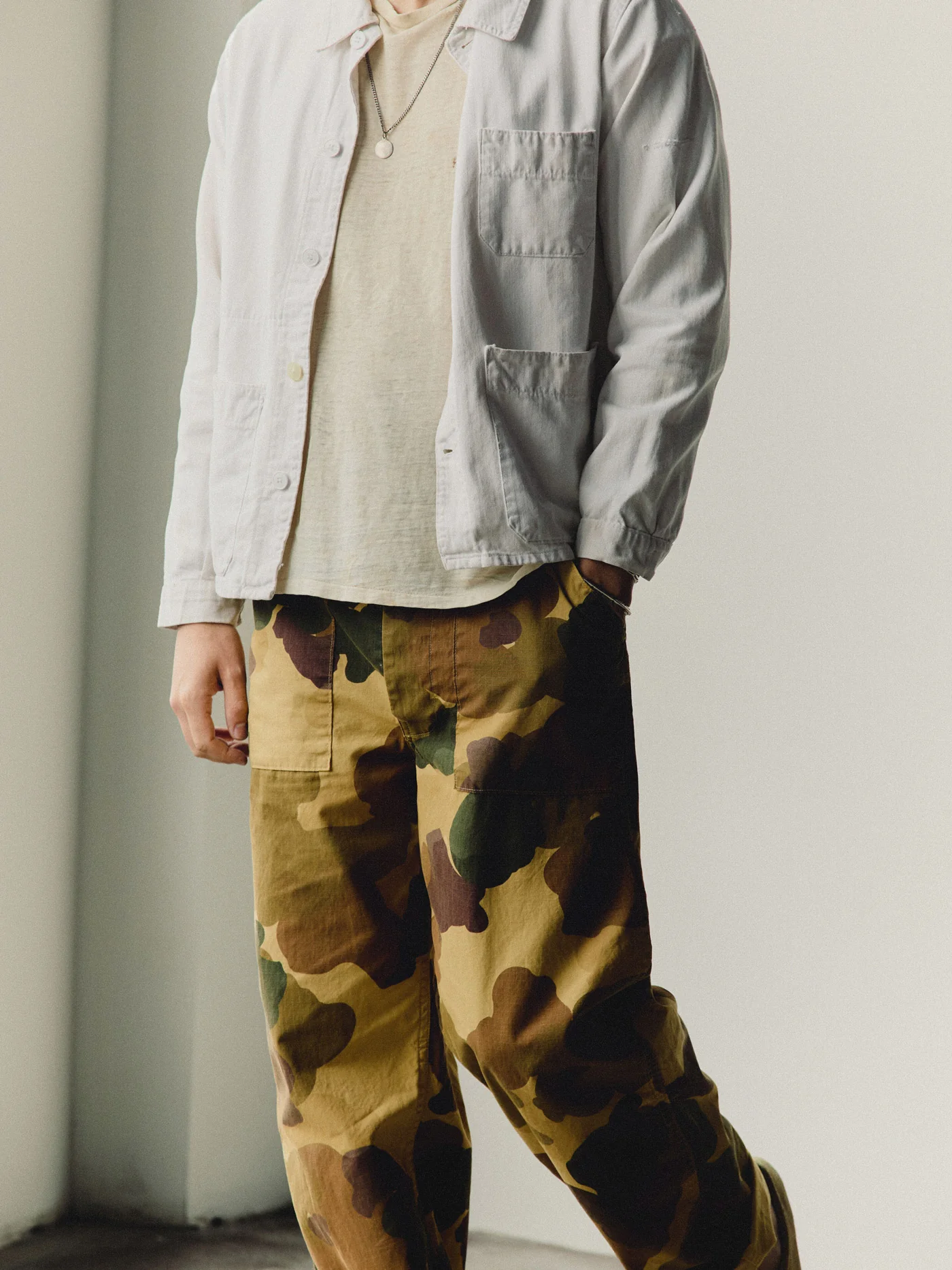oliver military trouser in painted camo - Image 9