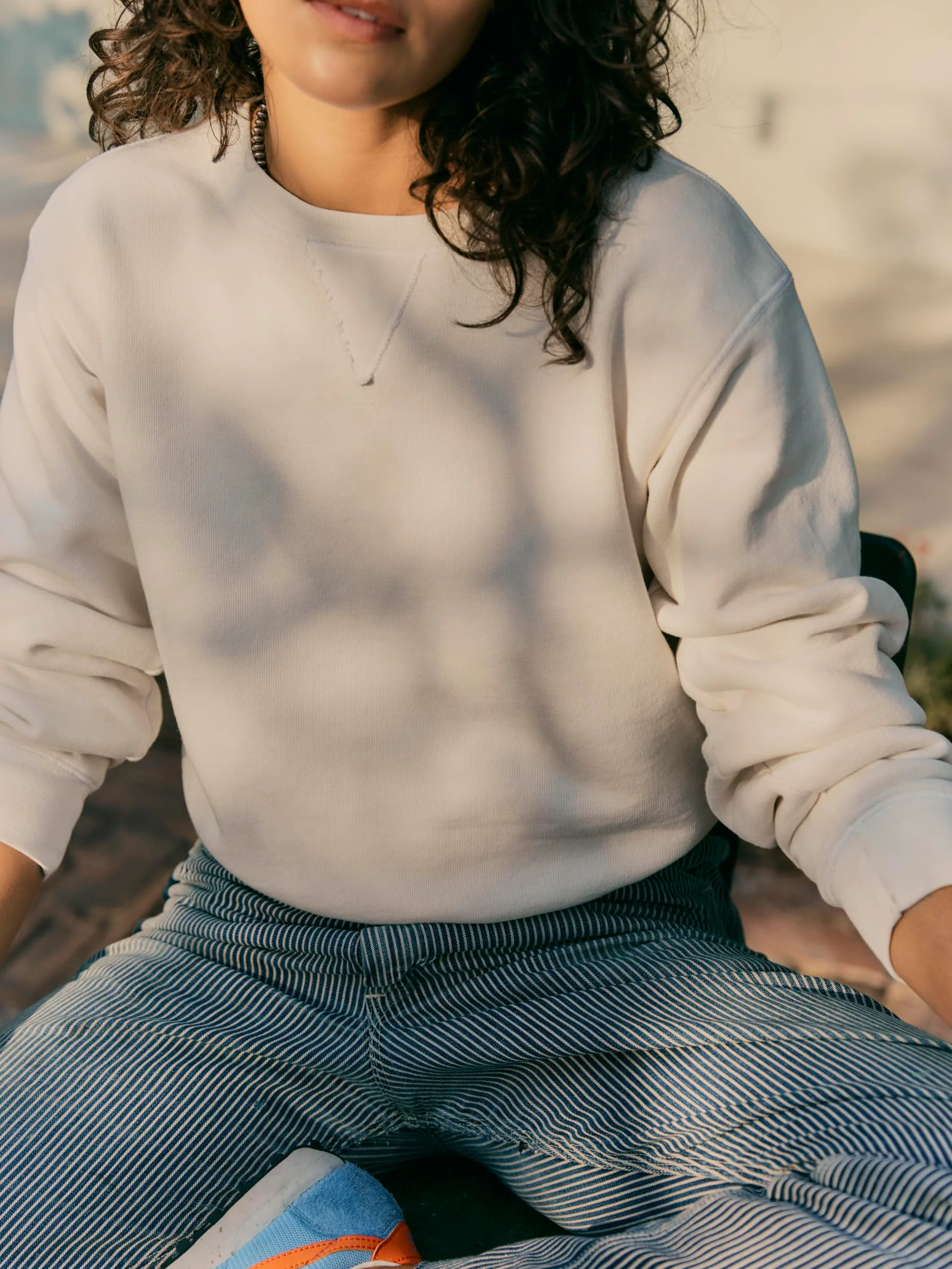penny sweatshirt in vintage white - Image 3