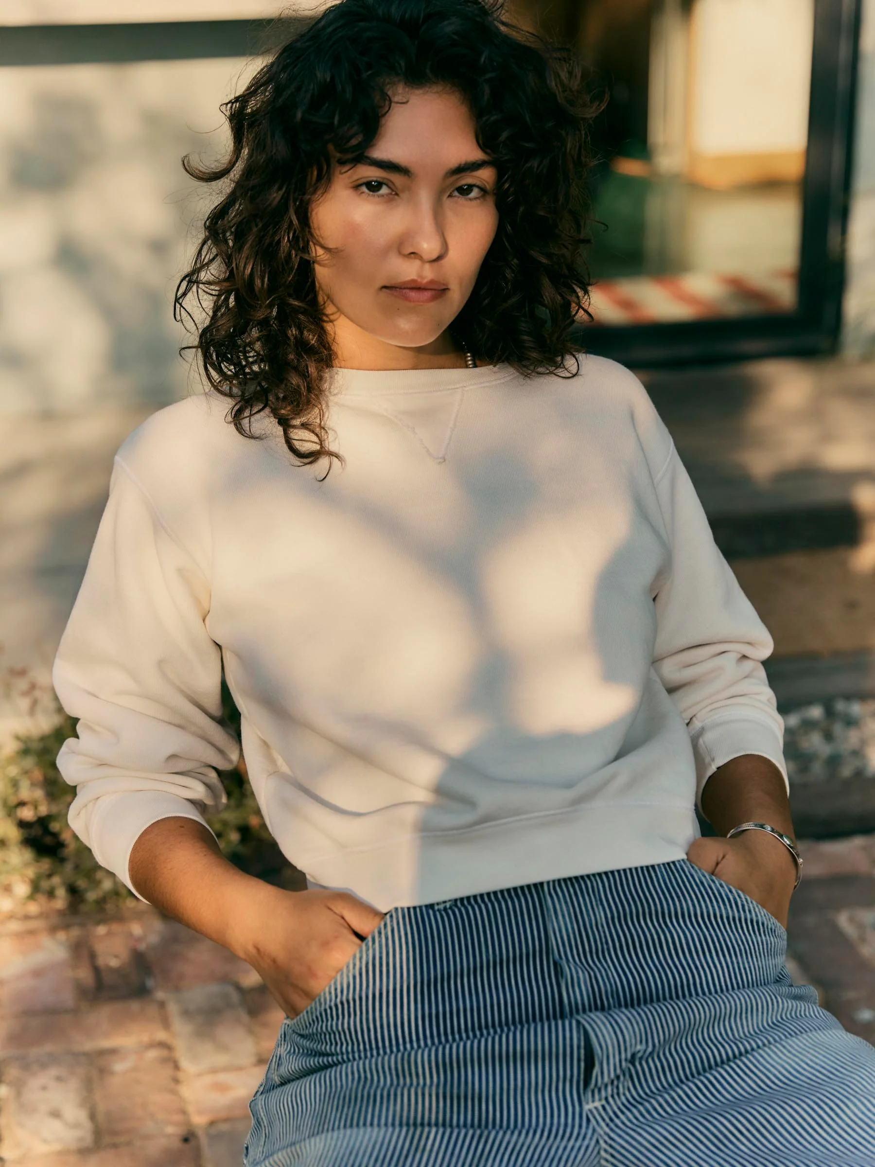 penny sweatshirt in vintage white - Image 5