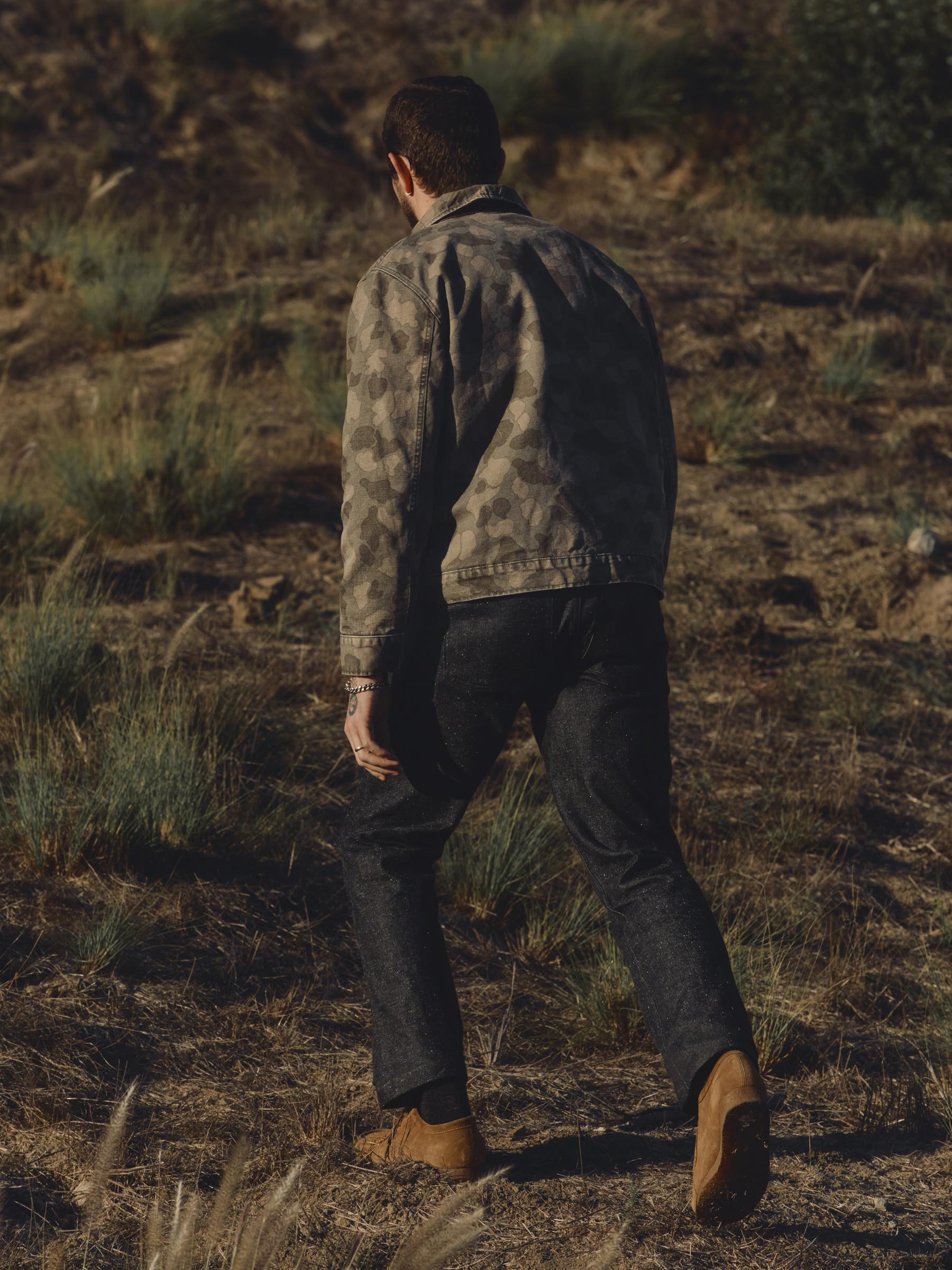 quilt lined canvas chore coat in camo - Image 6