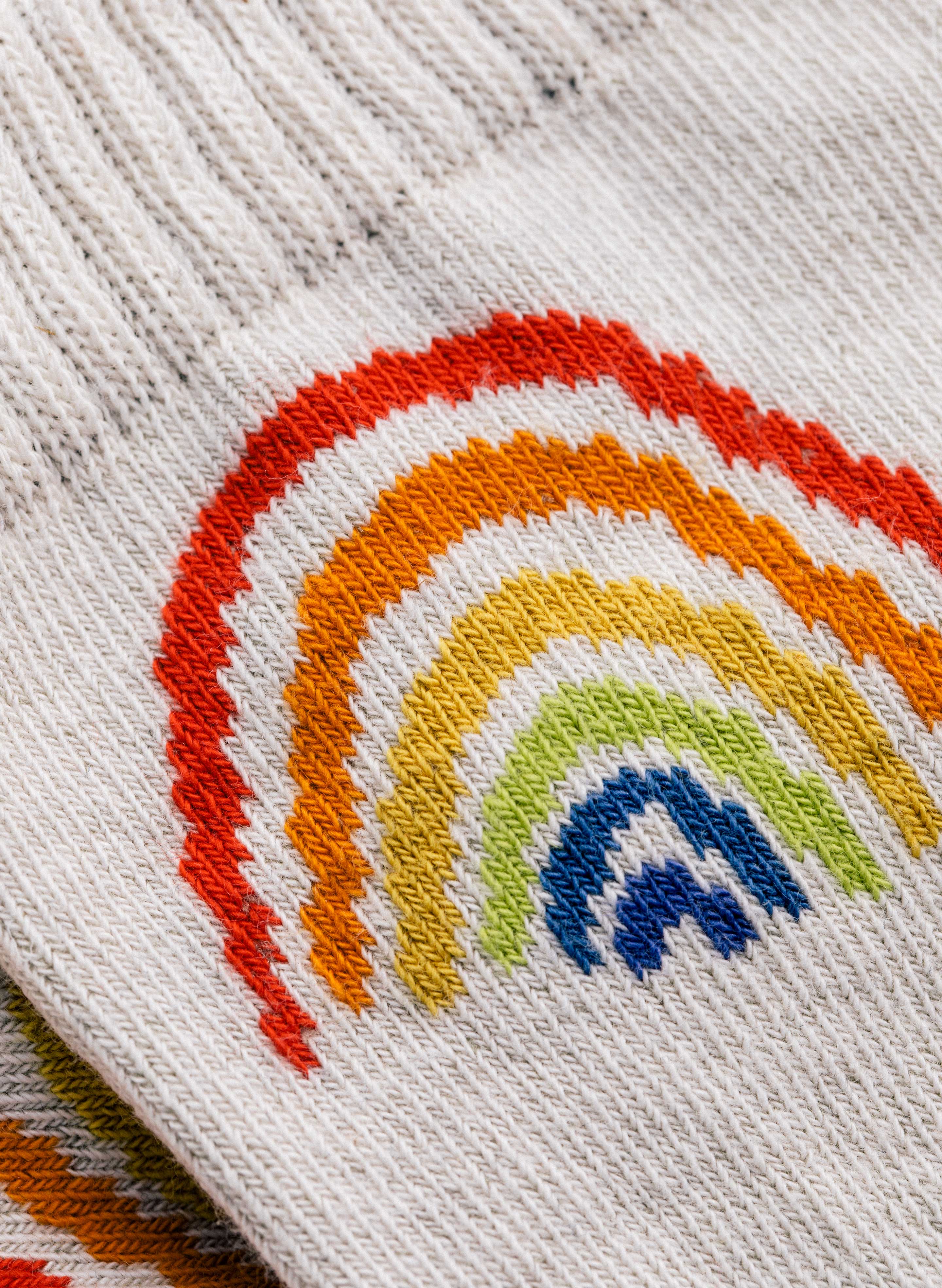 rainbow sock in natural - Image 8