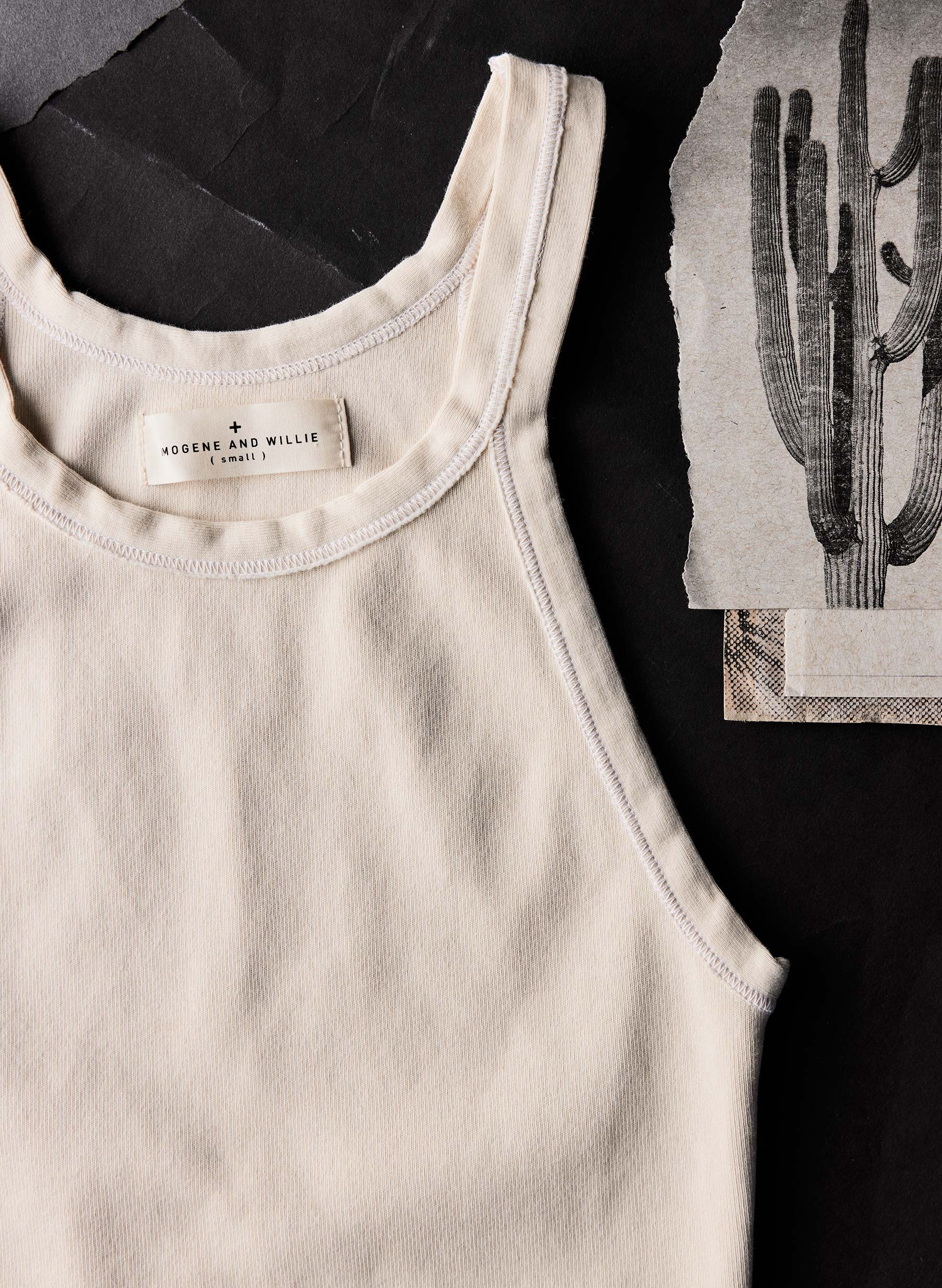 vintage white ribbed racerback tank - Image 10
