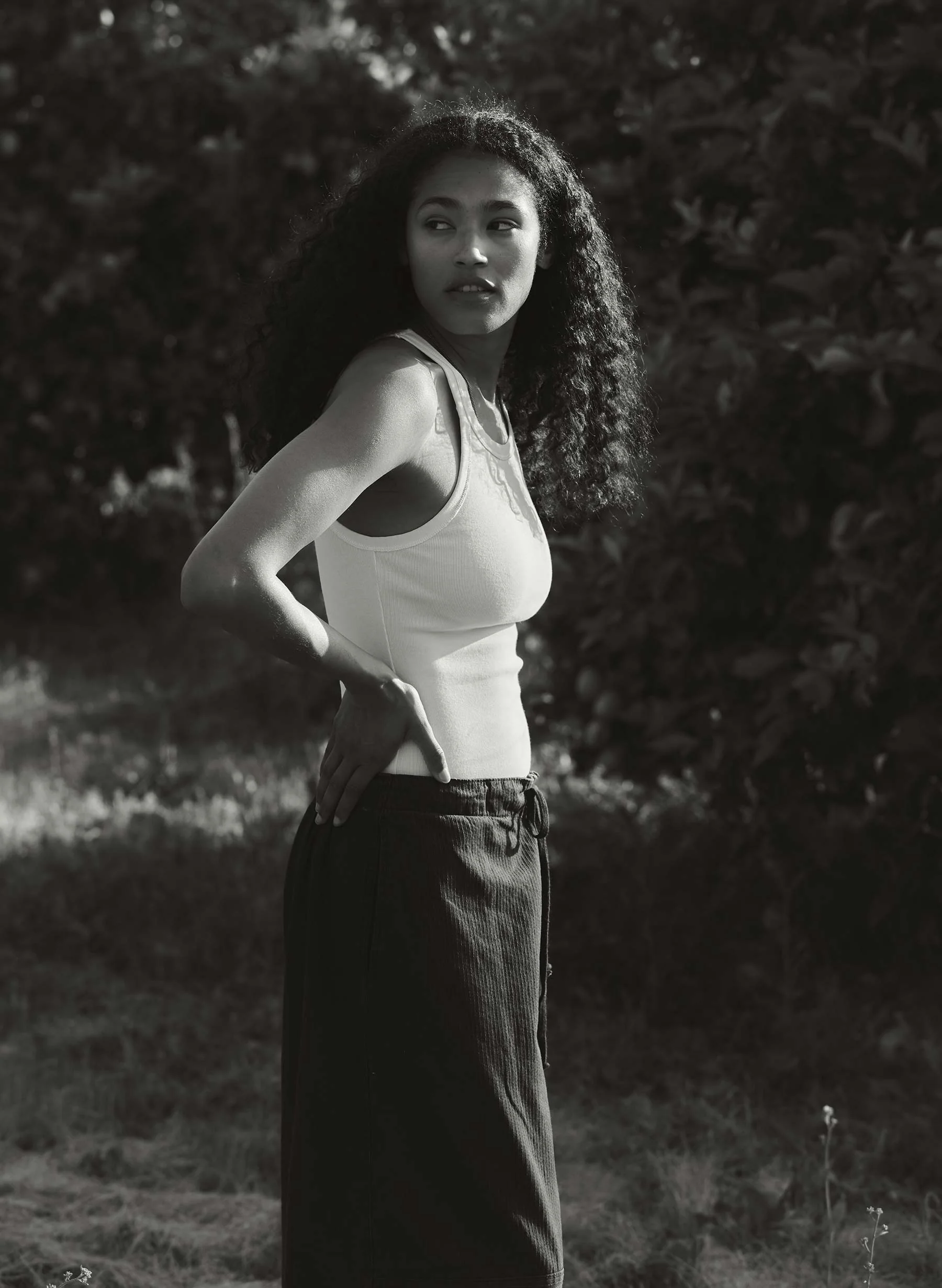 vintage white ribbed racerback tank - Image 11