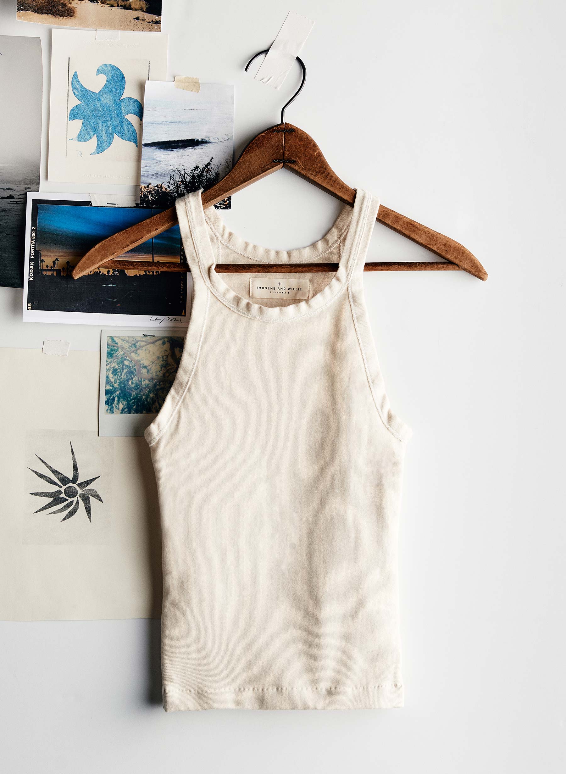 vintage white ribbed racerback tank - Image 7
