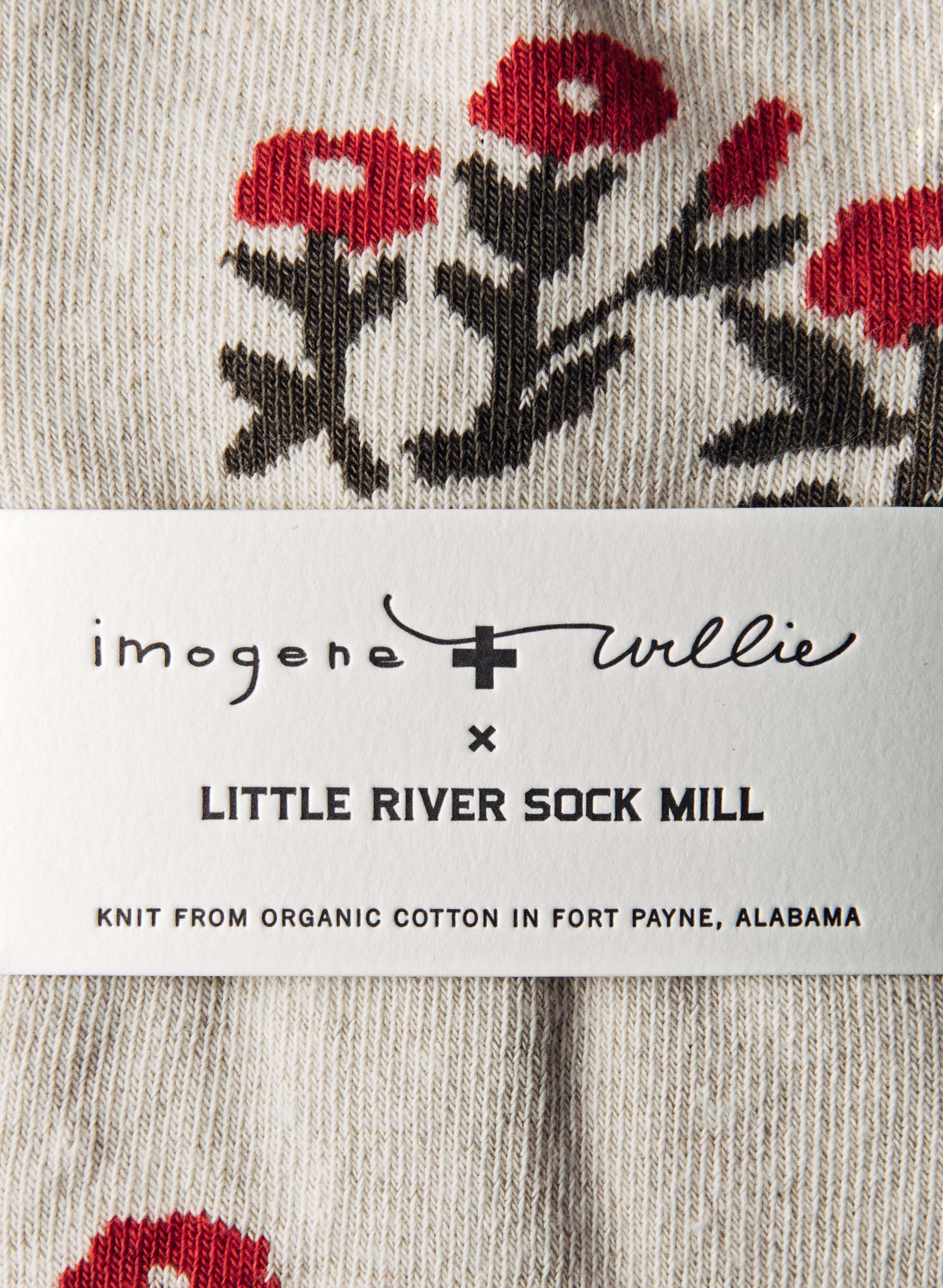 rosebud sock in natural - Image 4