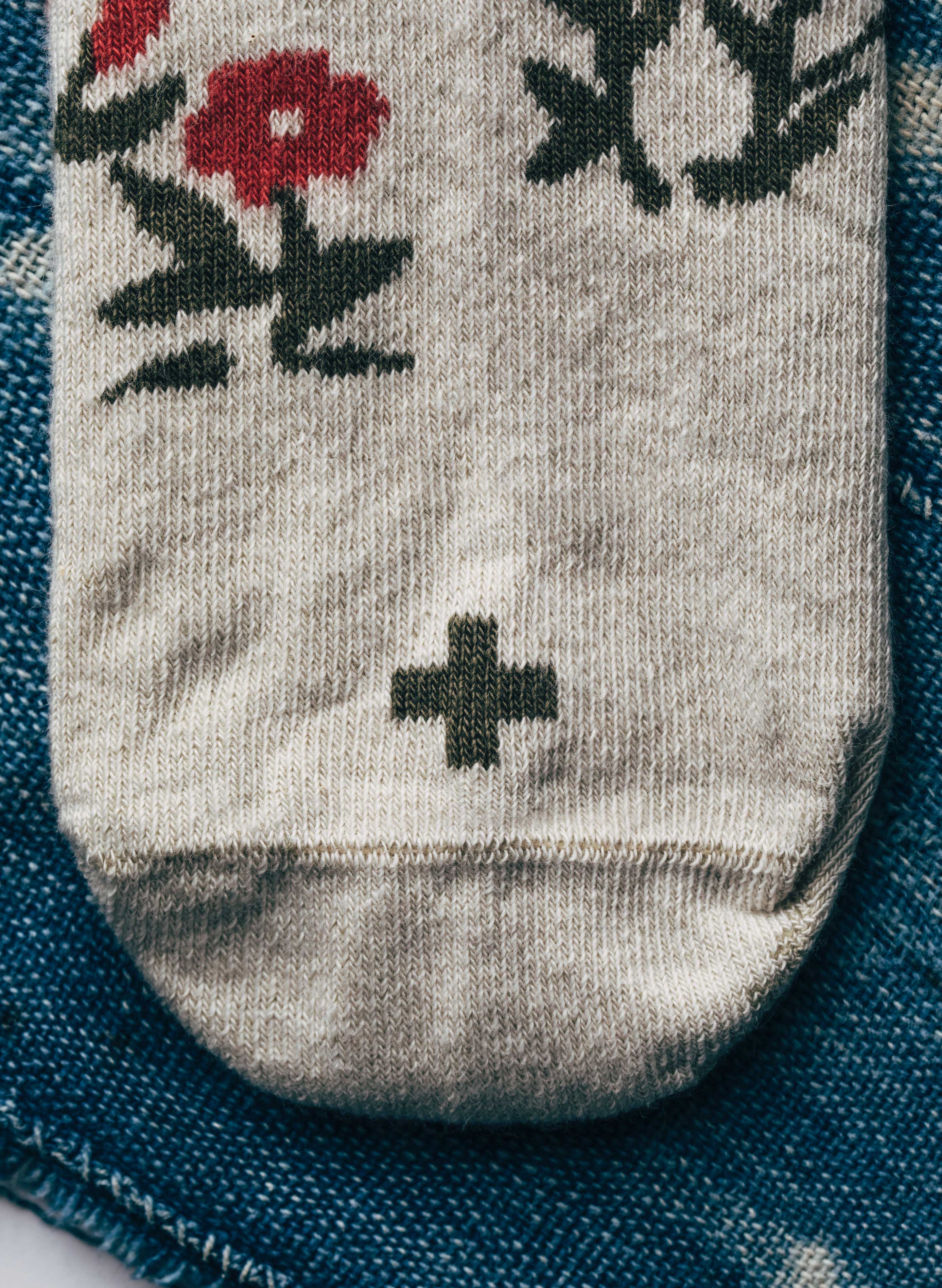 rosebud sock in natural - Image 6