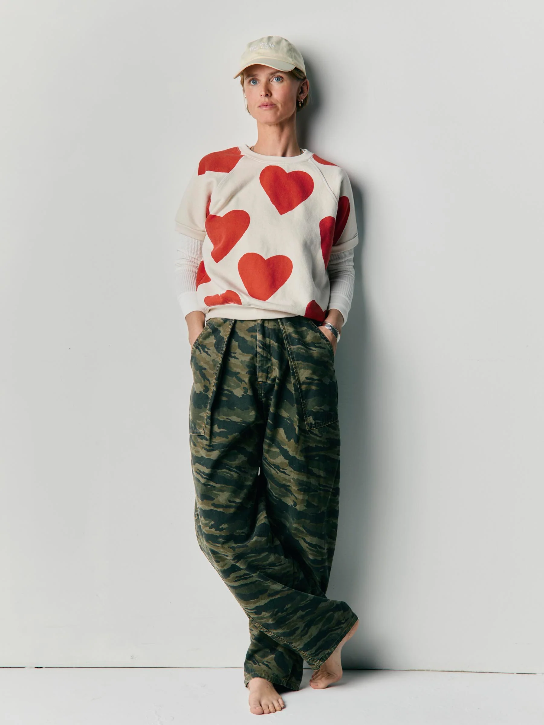s/s "hearts all over" raglan sweatshirt - Image 8