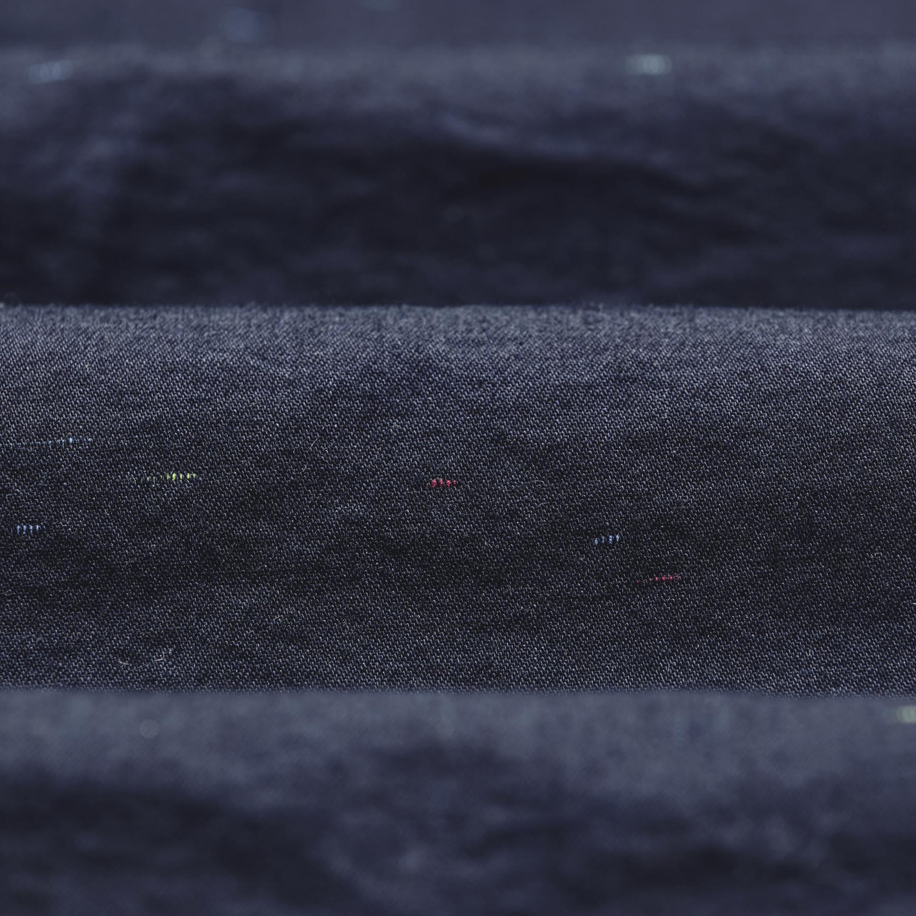 sawtooth pearl snap in reverse black indigo nep - Image 11