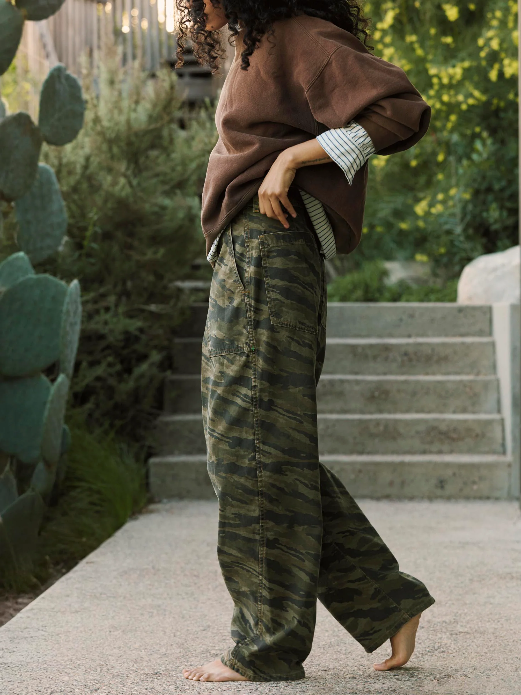 service trouser in brushstroke camo - Image 6