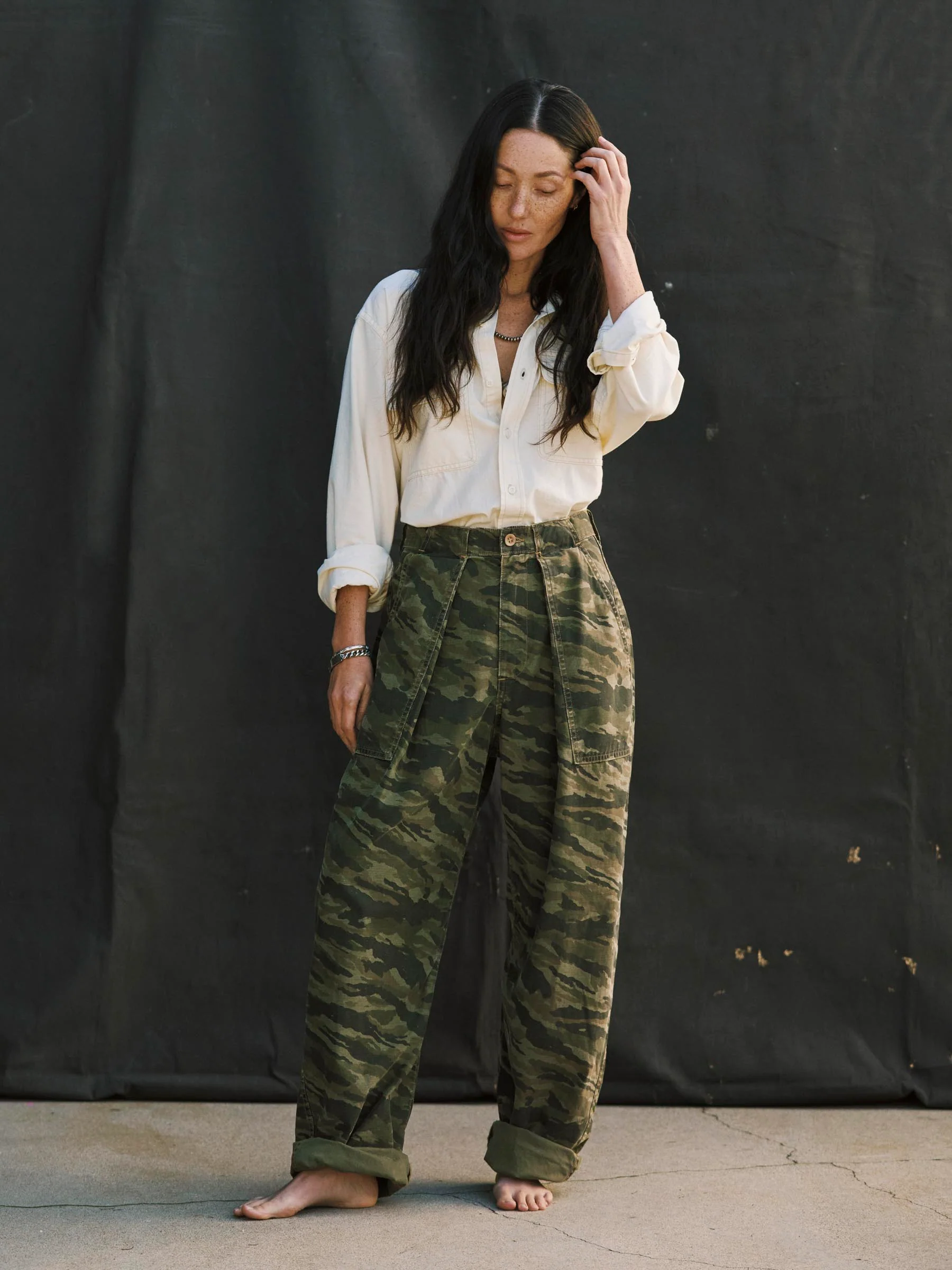 service trouser in brushstroke camo - Image 7