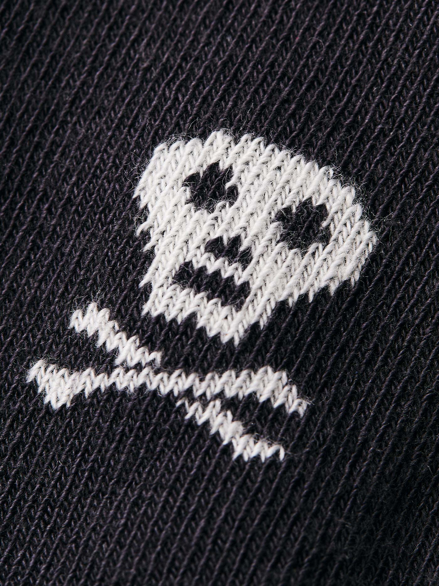 skull sock in charcoal - Image 4