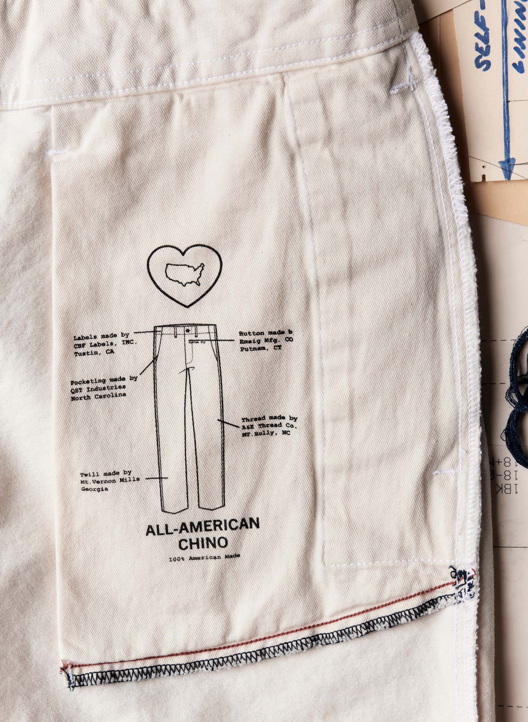 the all american chino in natural - Image 6