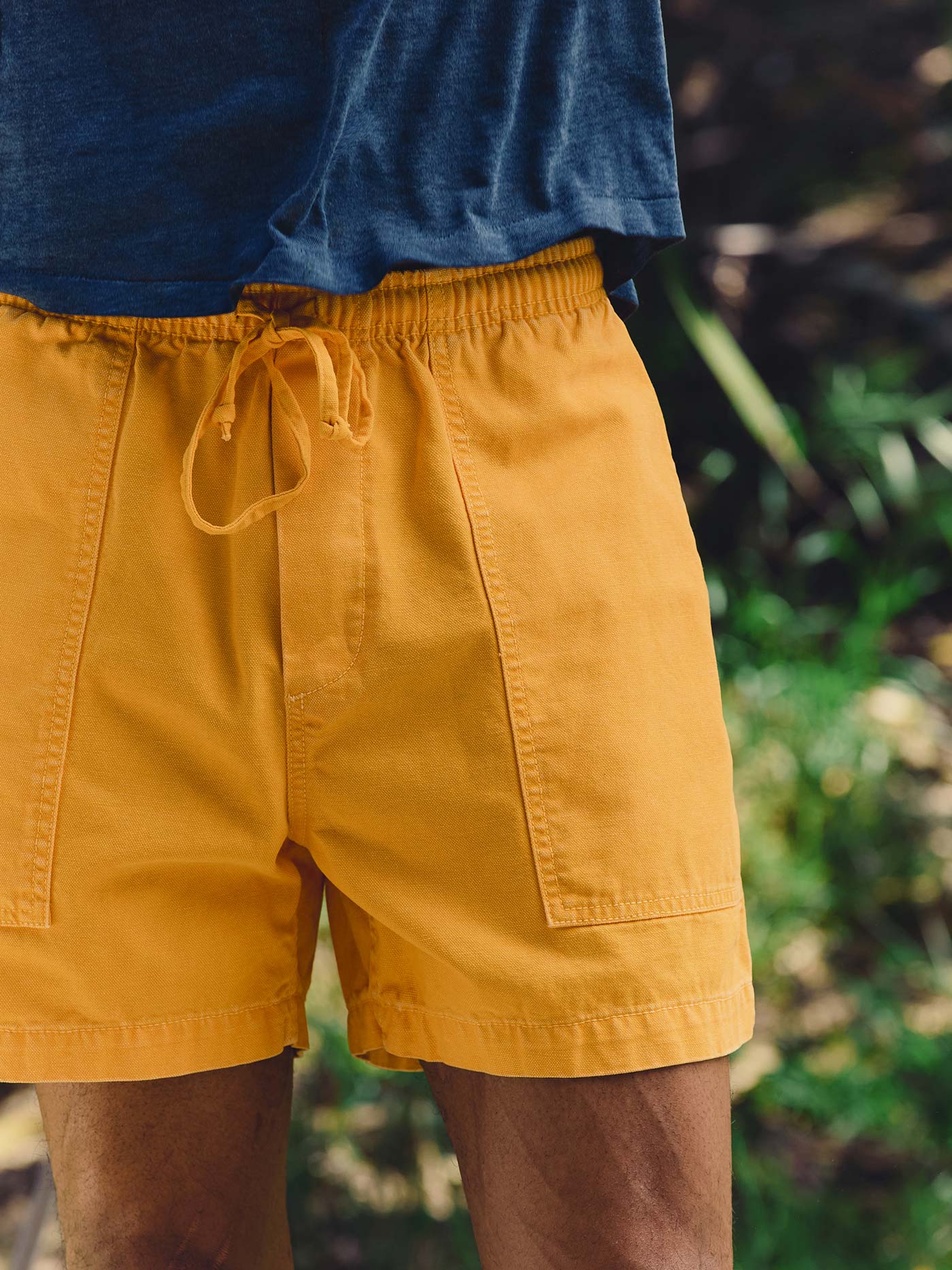 the canvas lounge short in marigold - Image 3