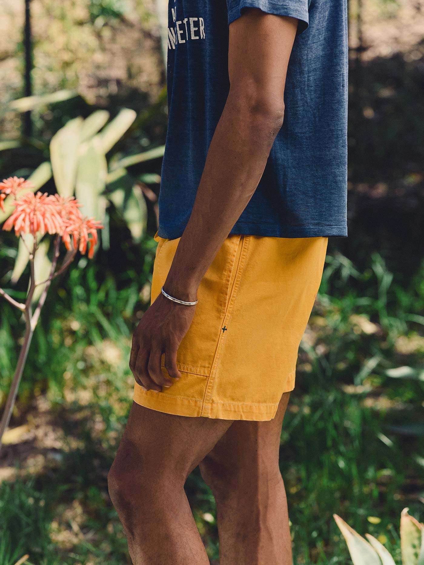 the canvas lounge short in marigold - Image 8