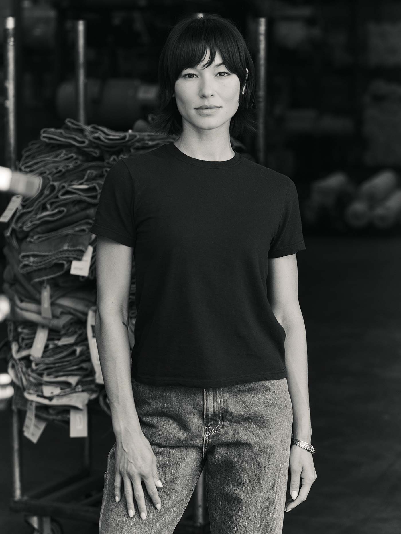 the cotton project tee in faded black - Image 6