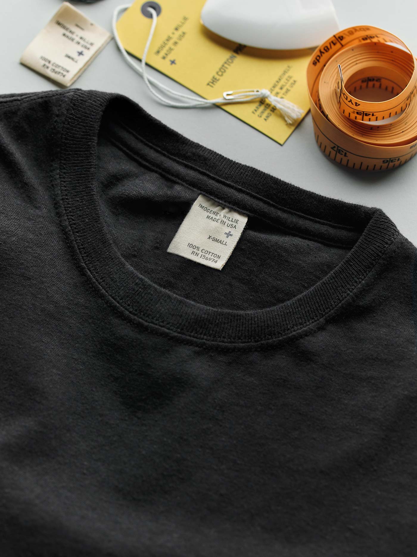 the cotton project tee in faded black - Image 8