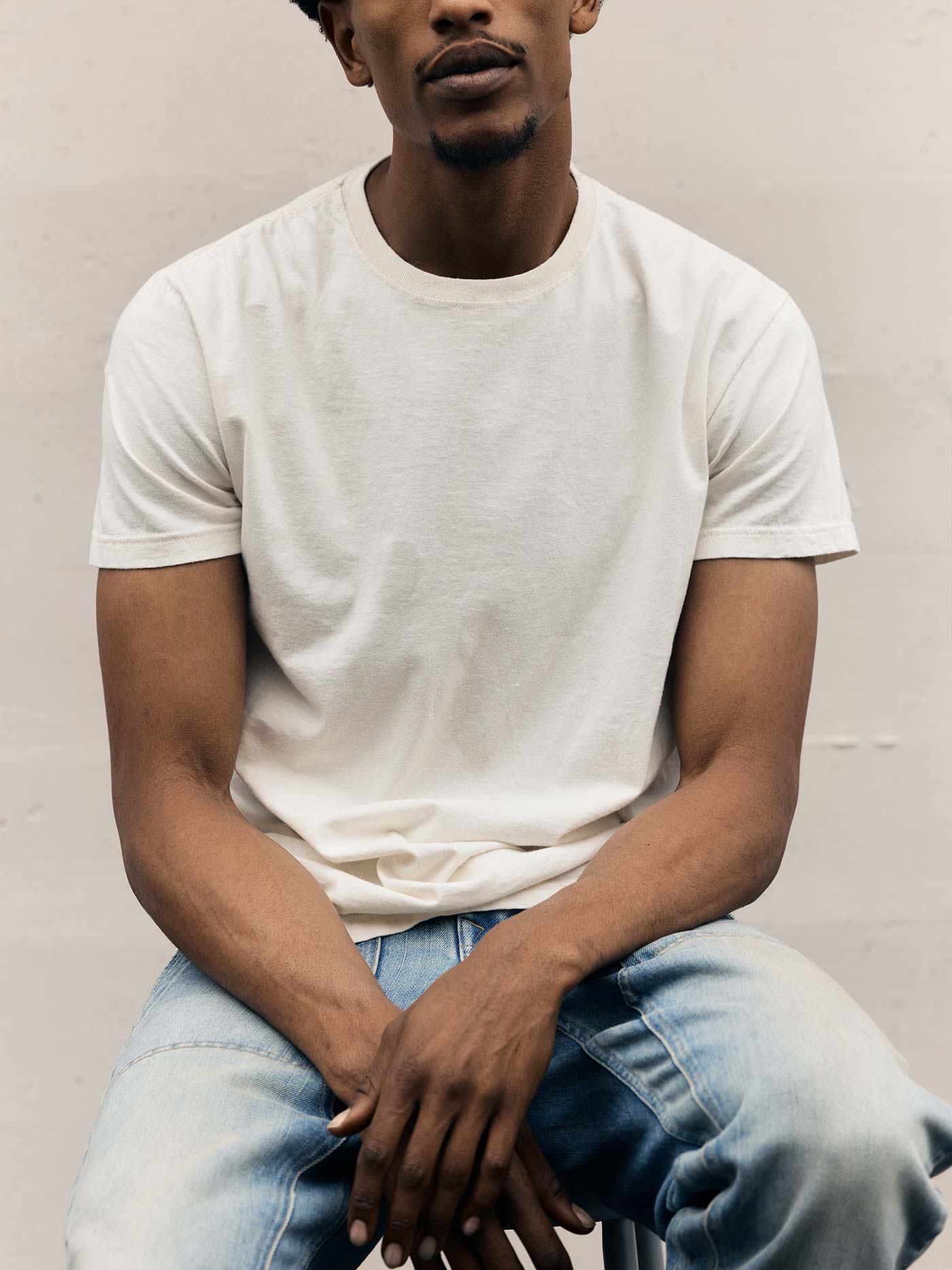 the cotton project tee in vintage white - Image 3
