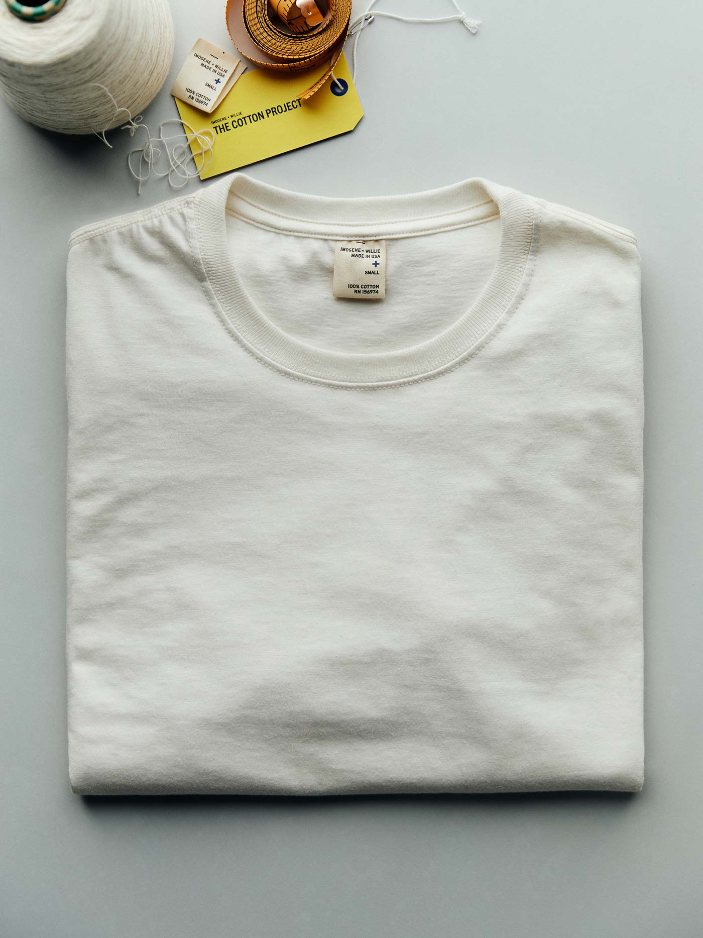 the cotton project tee in vintage white - Image 7