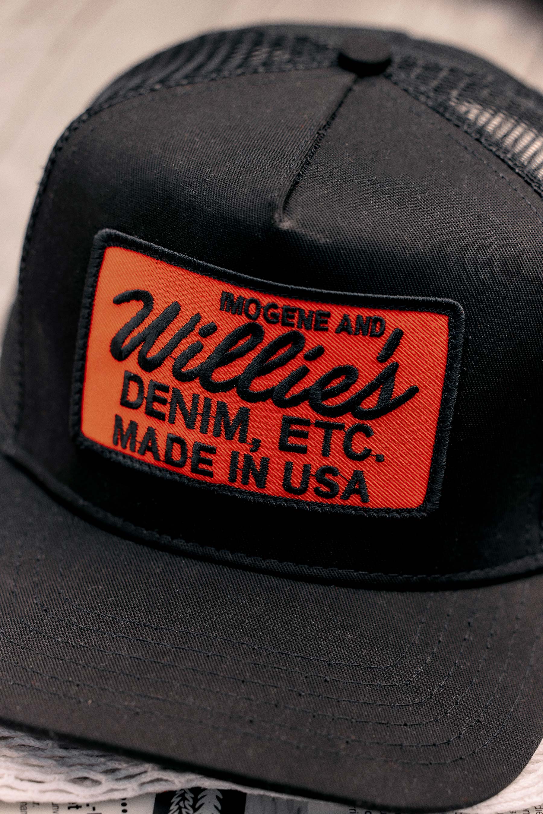 the "denim etc" trucker in black - Image 6