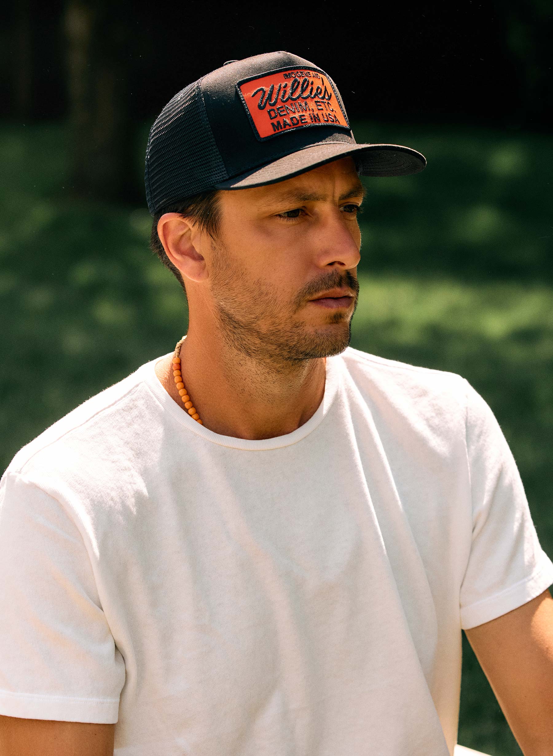 the "denim etc" trucker in black - Image 7