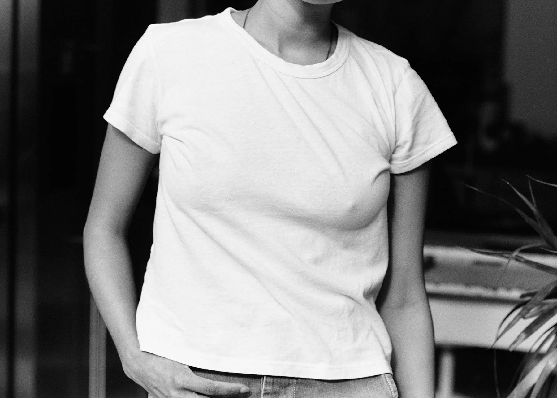 the drop tee in vintage white - Image 3