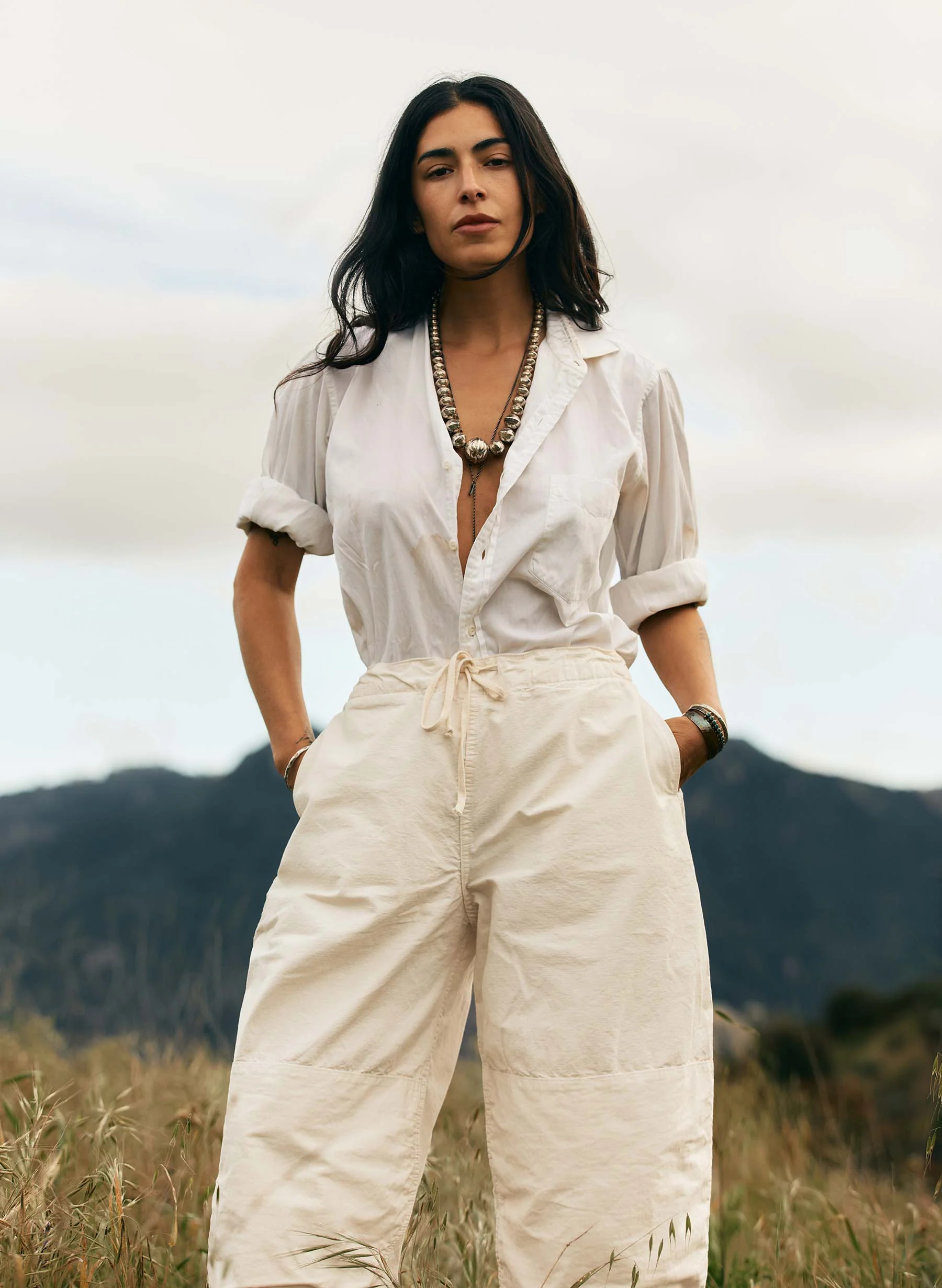 the flight pant in white ripstop - Image 7