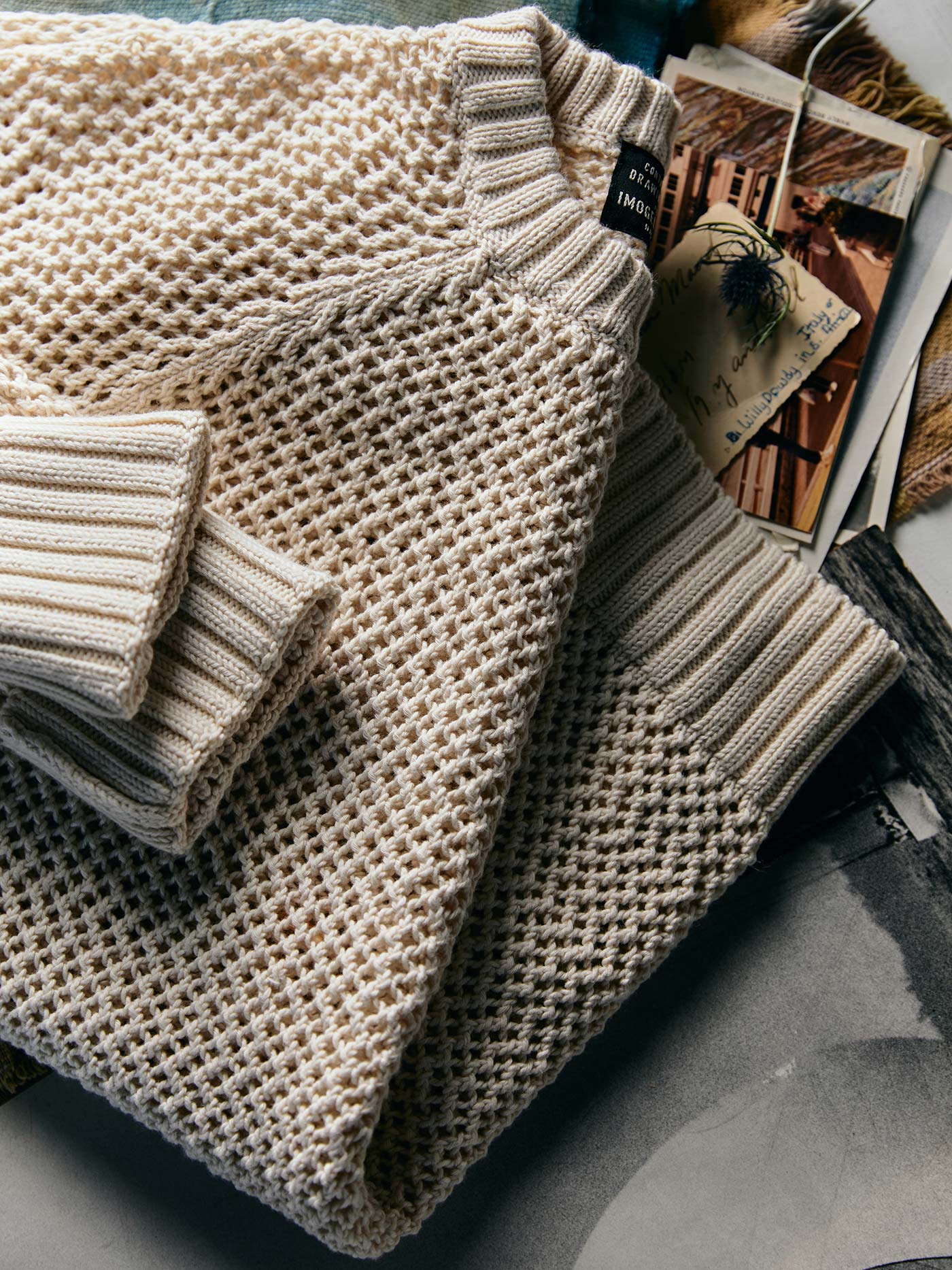 cascabel open weave sweater in natural - Image 4
