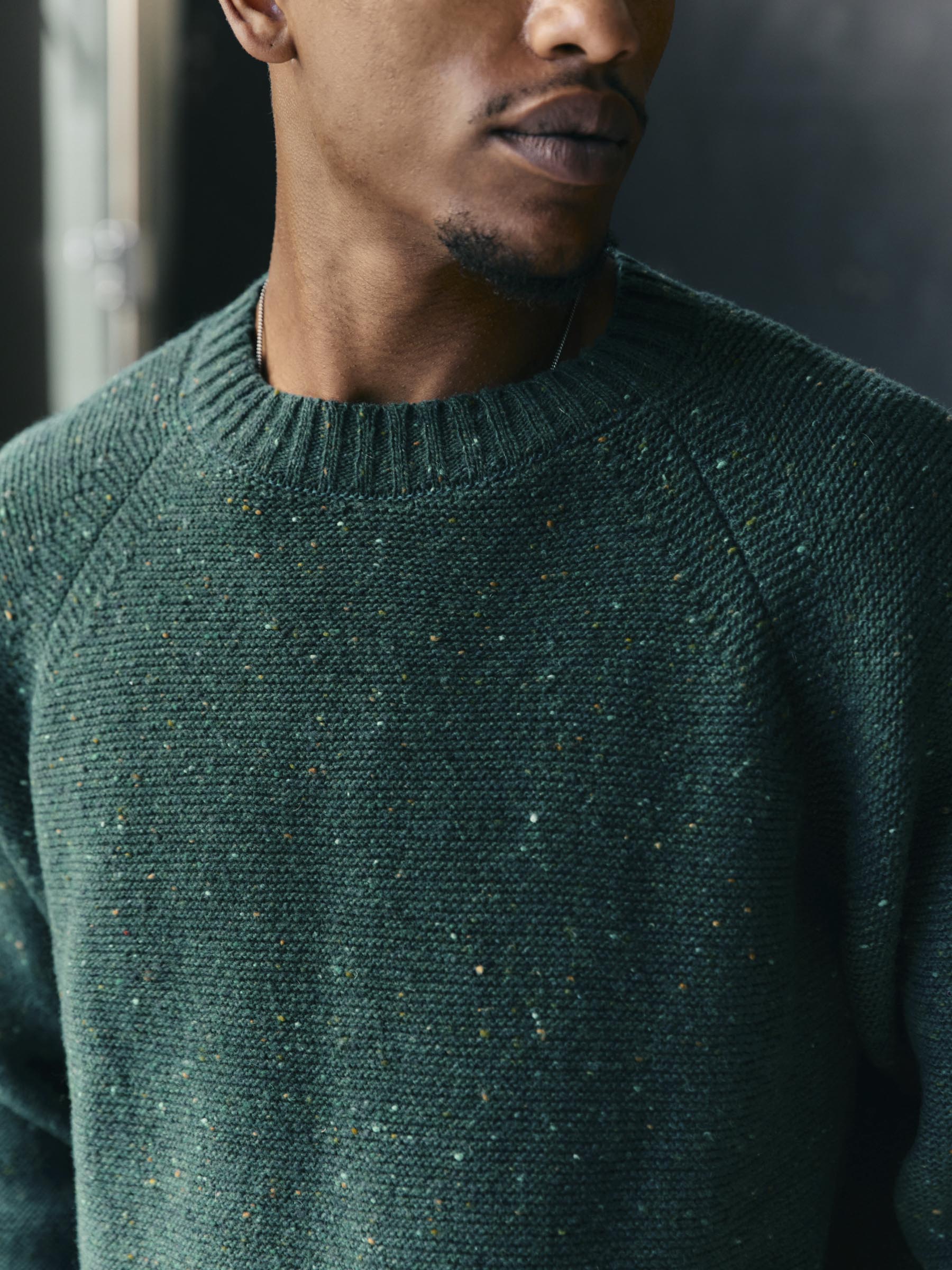 galway wool sweater in spruce nep - Image 5