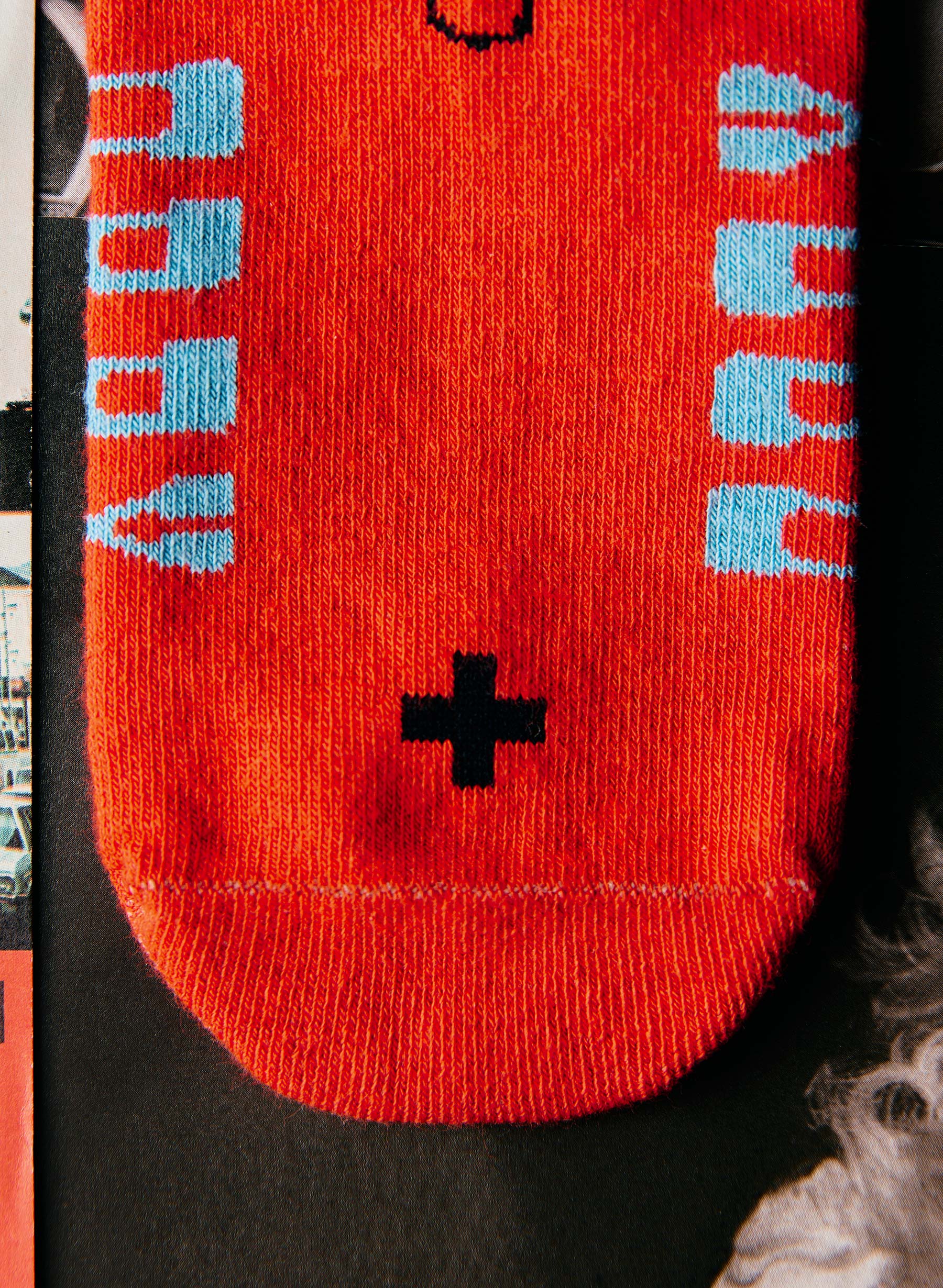 the i+w x opry "boot" sock in red - Image 3