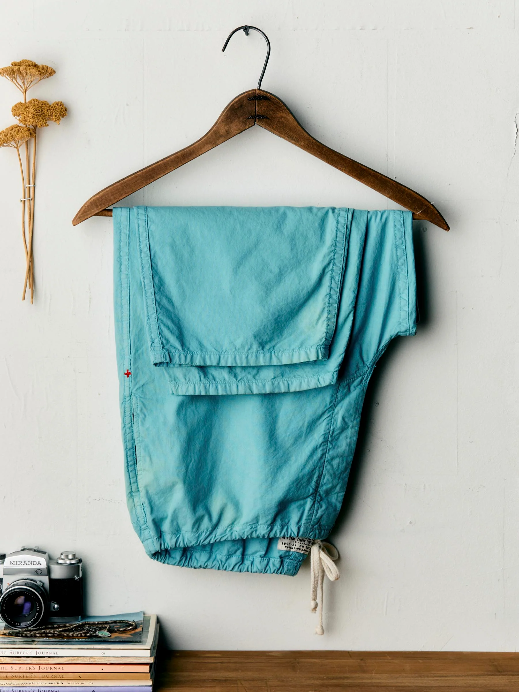 the lounge pant in aqua poplin - Image 5