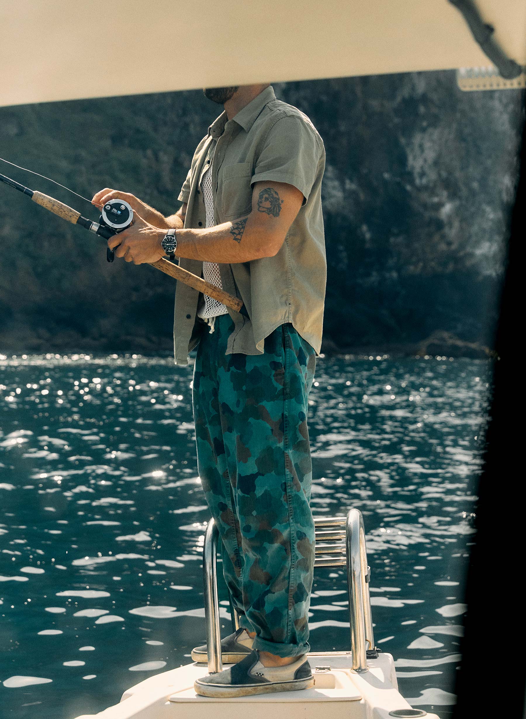 the lounge pant in painted camo - Image 5