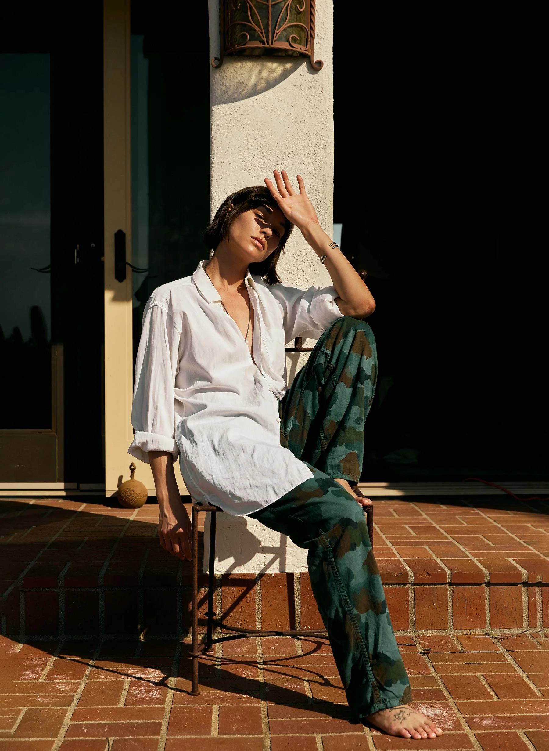 the lounge pant in painted camo - Image 3