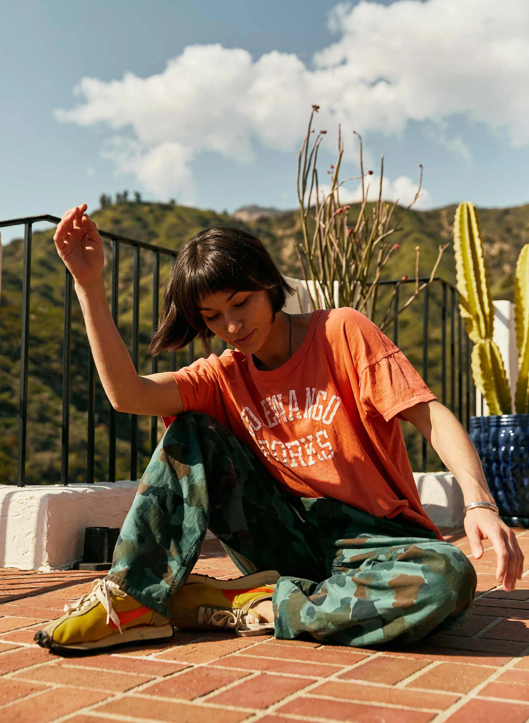 the lounge pant in painted camo - Image 6