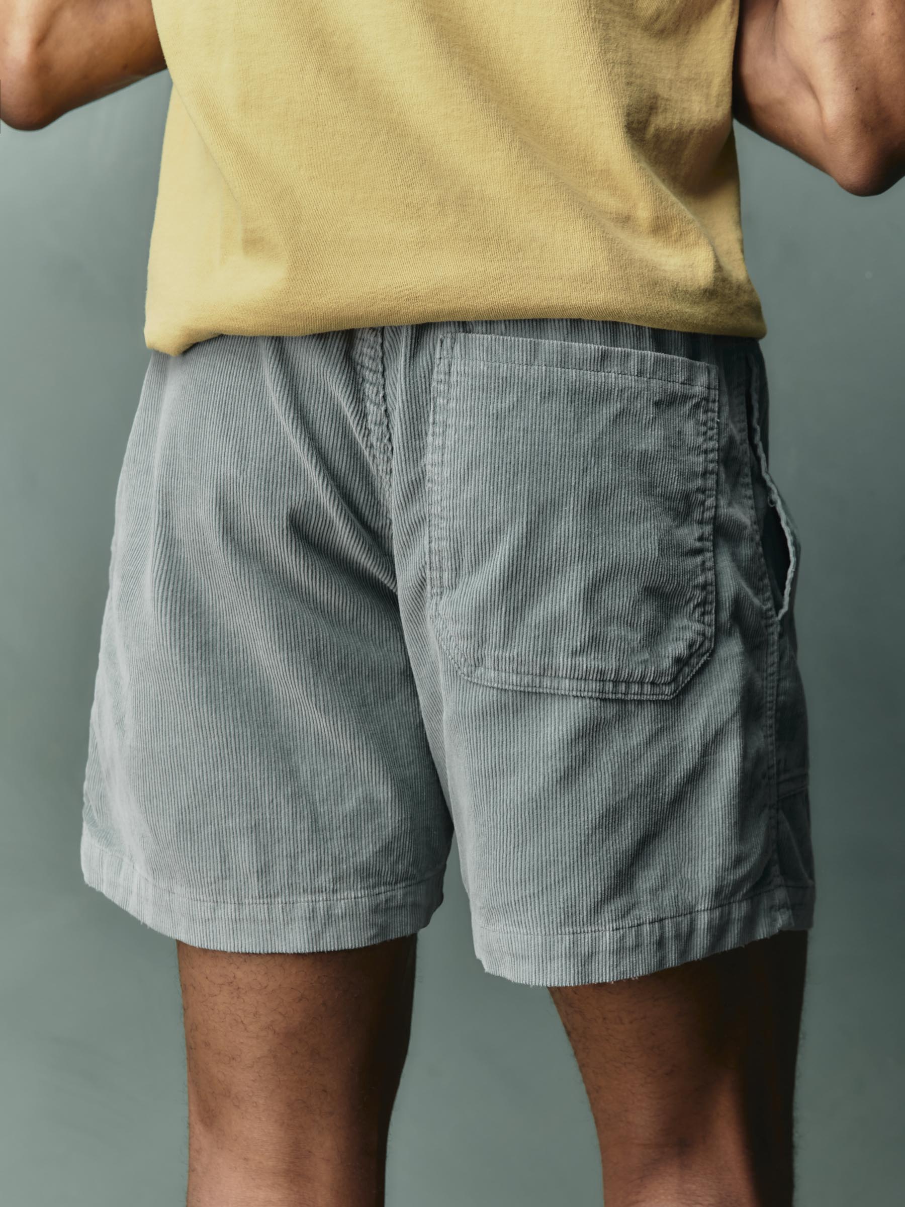 the lounge short in sunfaded blue cord - Image 3