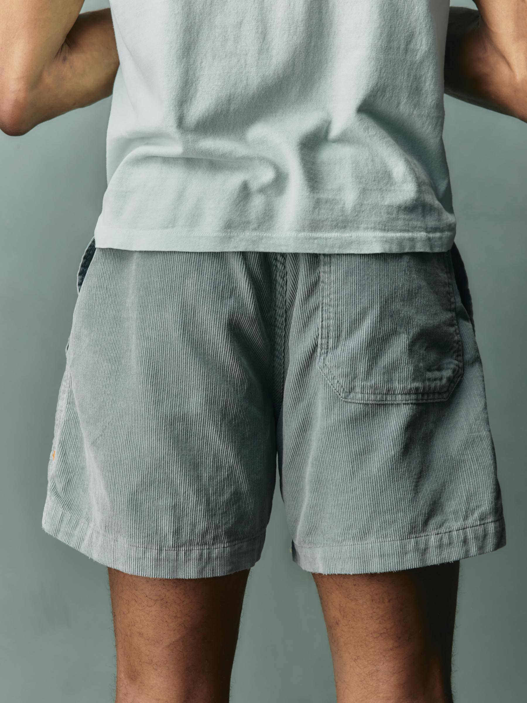 the lounge short in sunfaded blue cord - Image 8