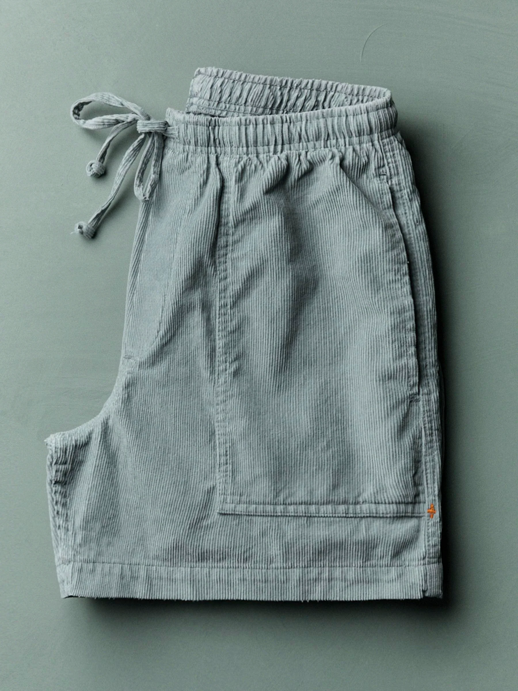 the lounge short in sunfaded blue cord - Image 5