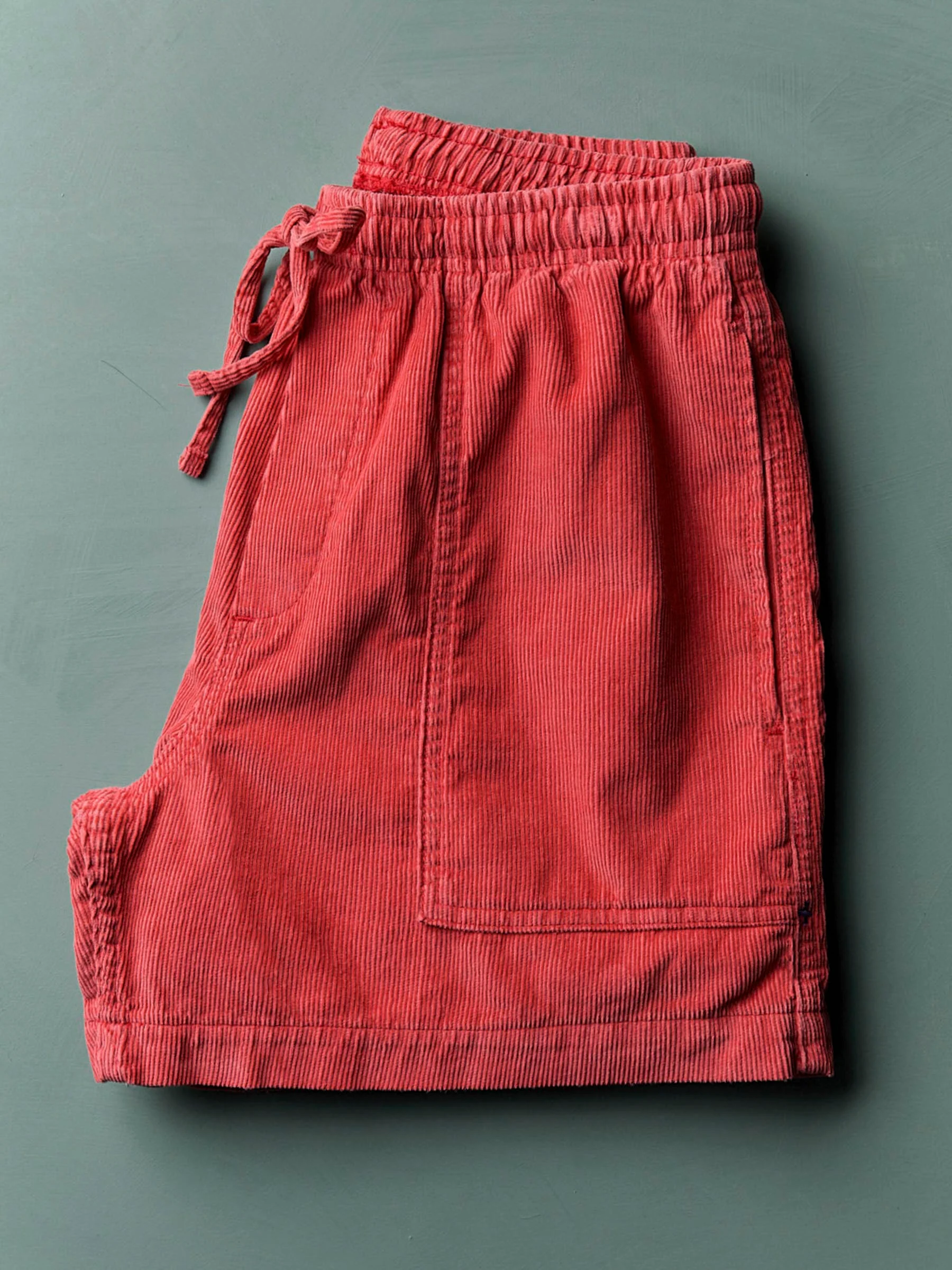 the lounge short in sunfaded red cord - Image 4