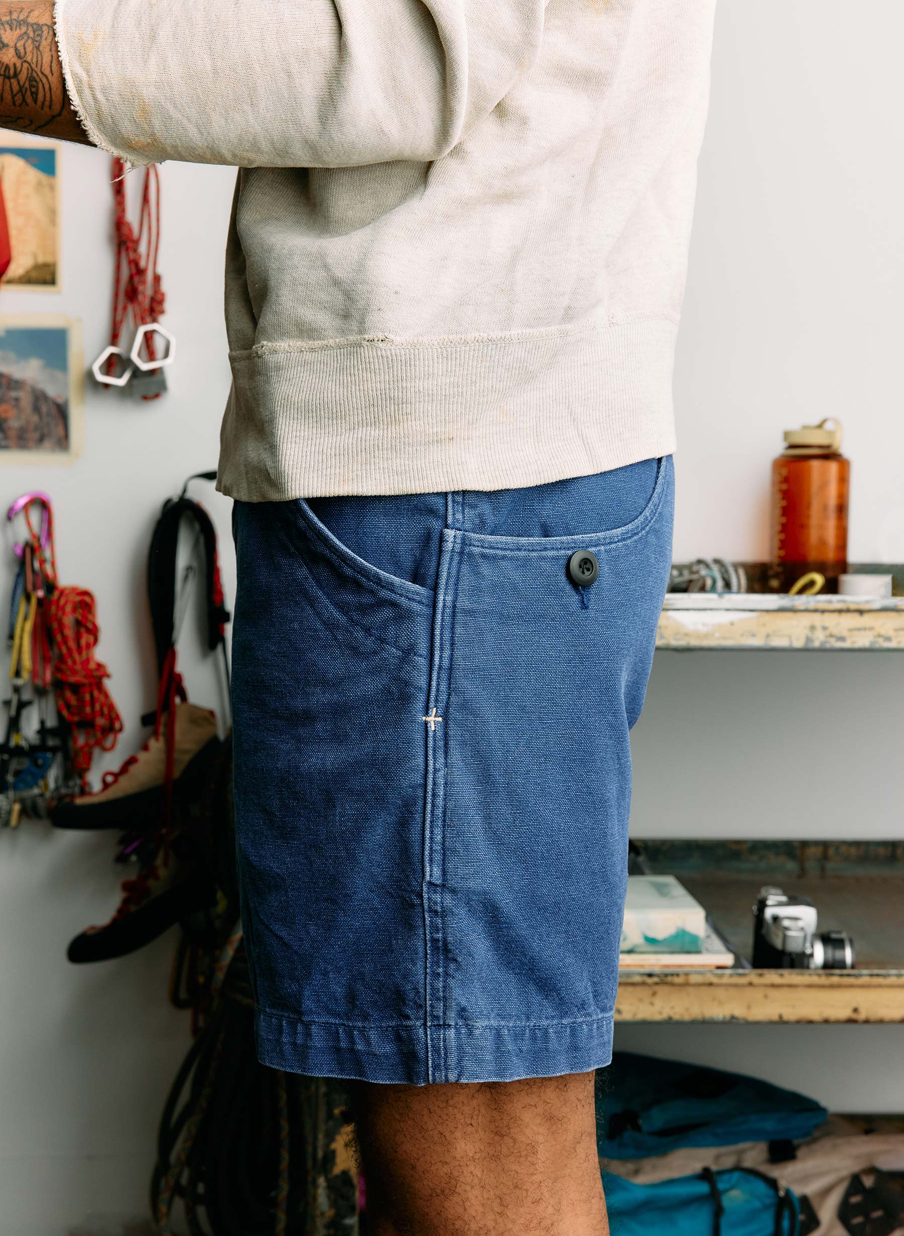 the mountain short in french blue - Image 3
