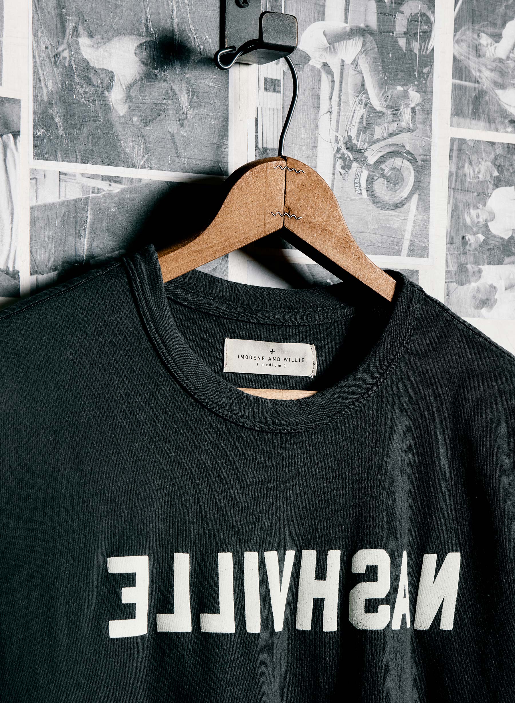 the "nashville" tee in black - Image 4