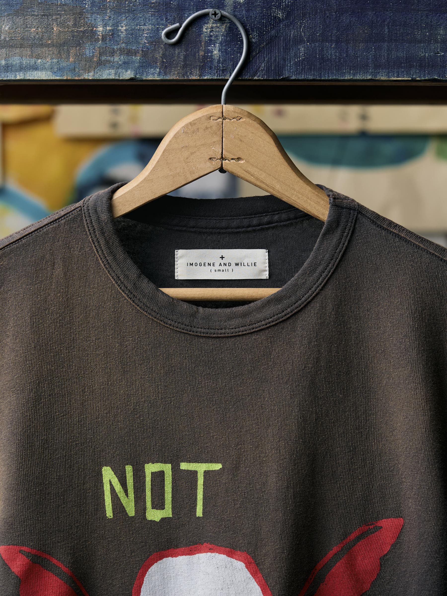 the "not today" tee in faded black - Image 3