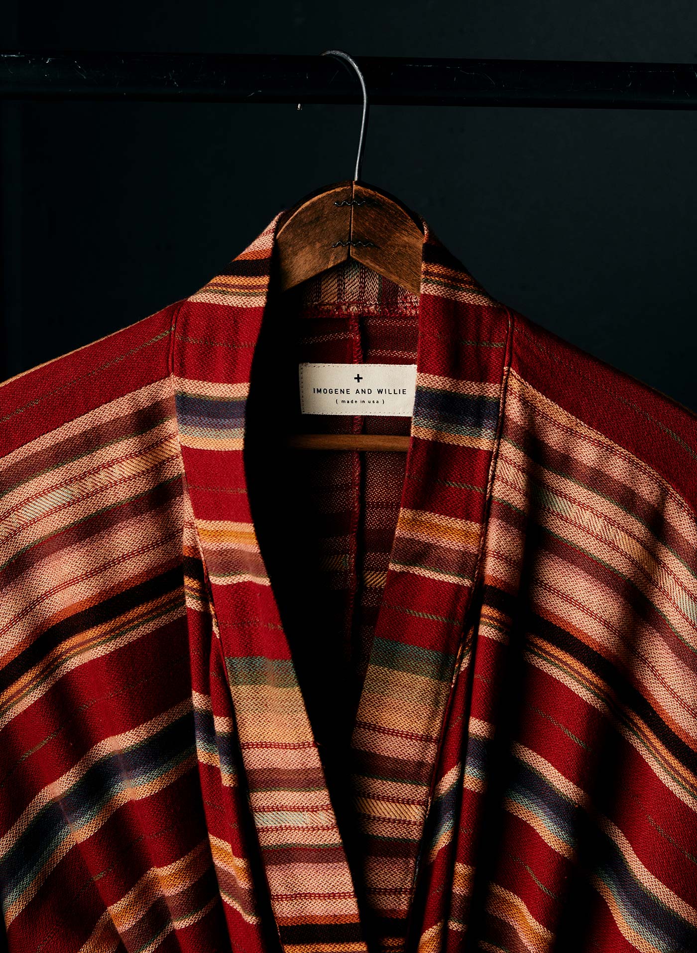 the ojai robe in coastal stripe - Image 2