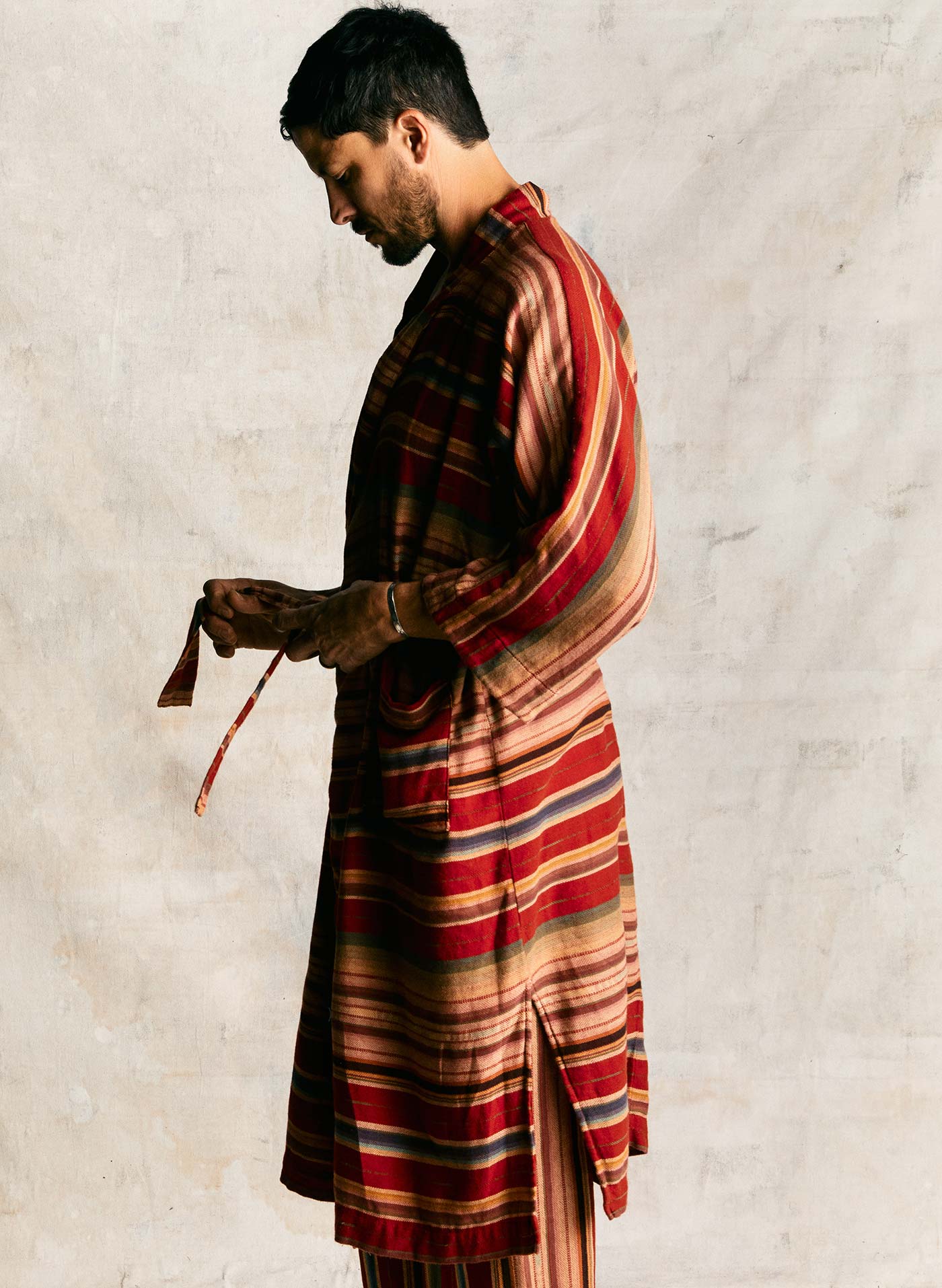 the ojai robe in coastal stripe - Image 6