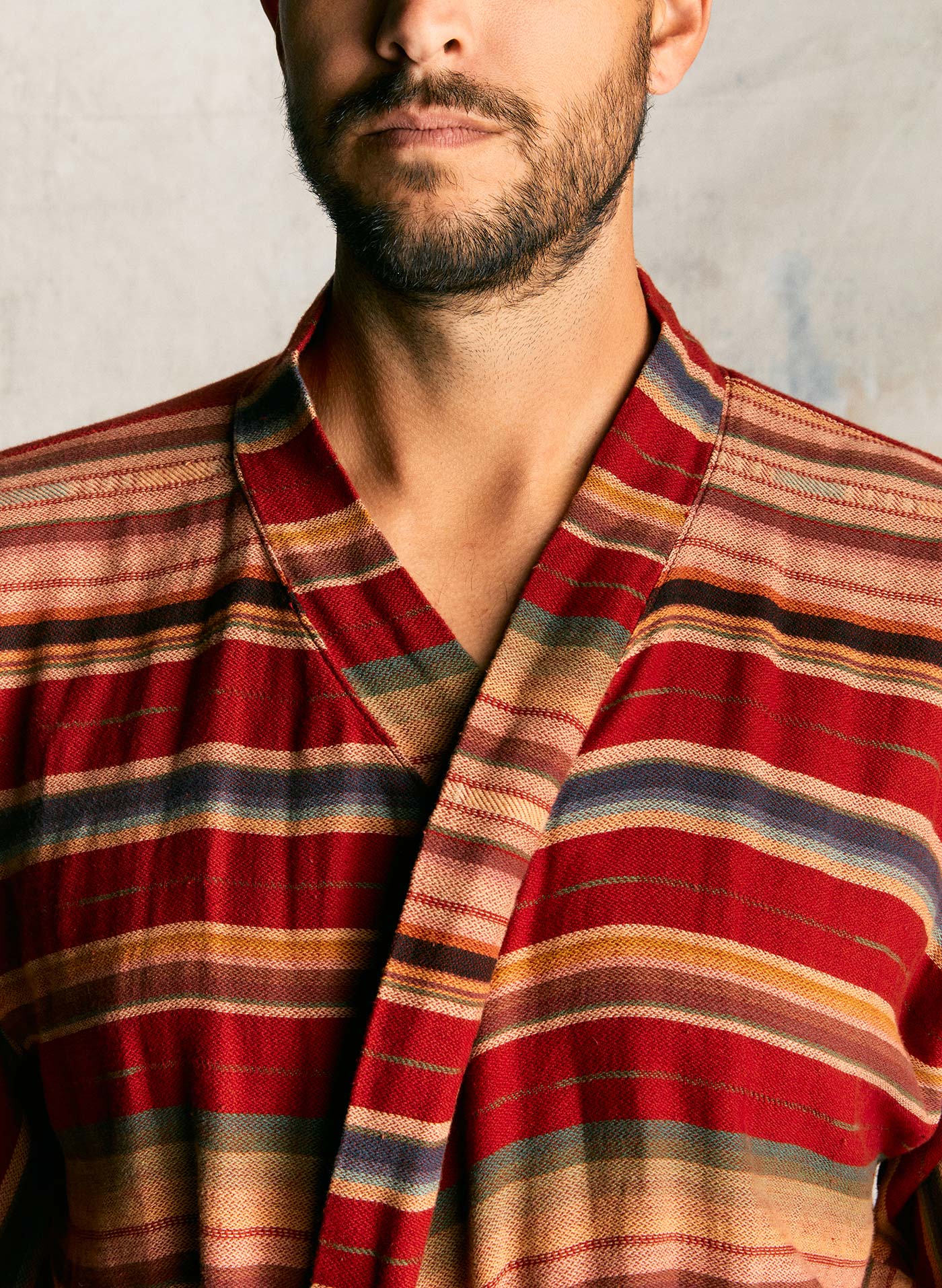 the ojai robe in coastal stripe - Image 9